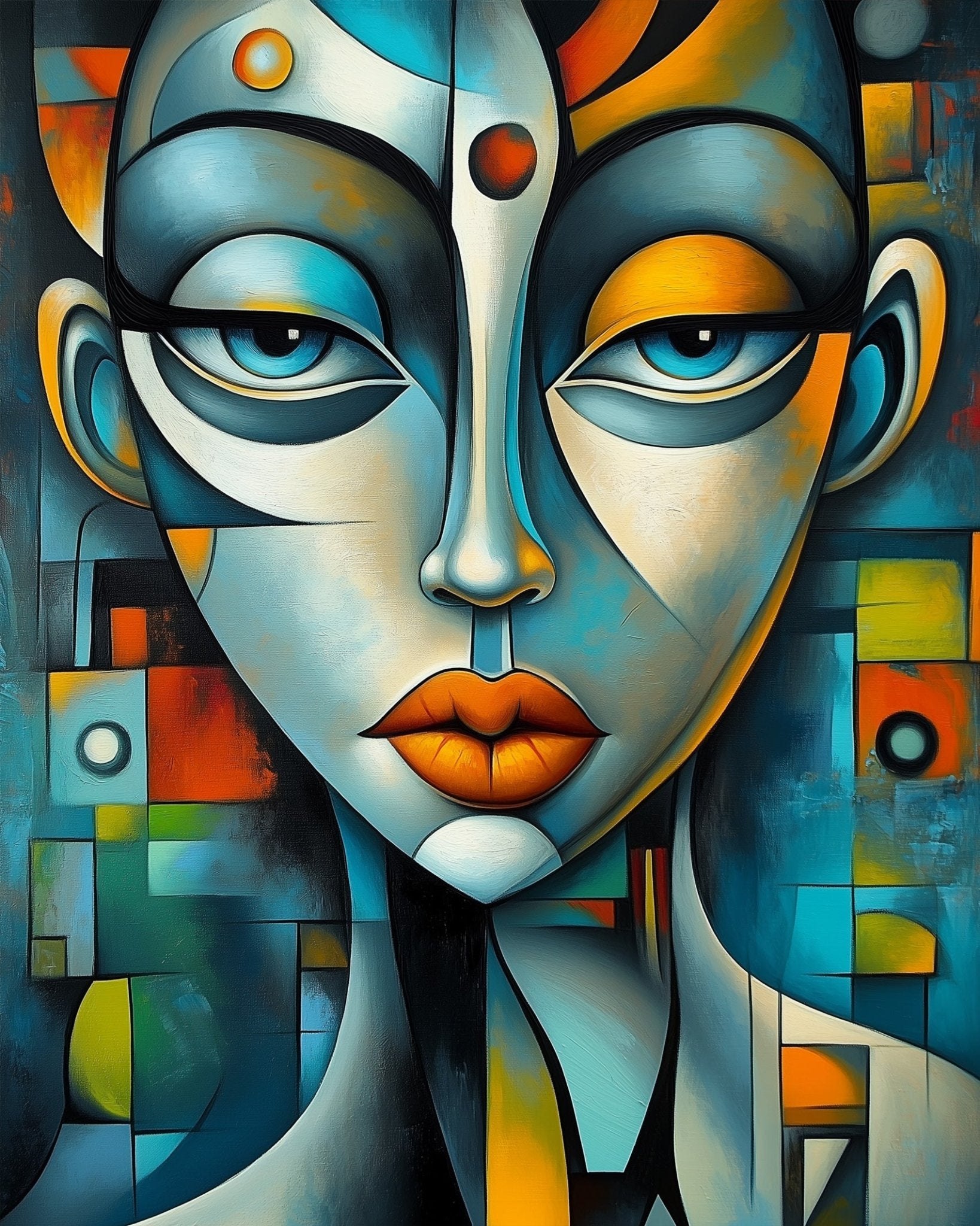 Abstract Faces - Cubism - BestPaintByNumbers - Paint by Numbers Custom Kit