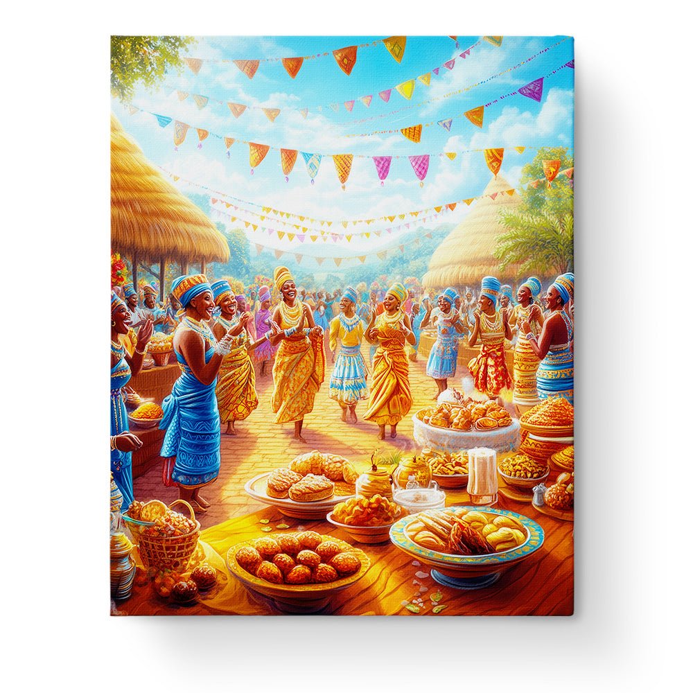 African Street Festival - Festival of the world - BestPaintByNumbers - Paint by Numbers Custom Kit