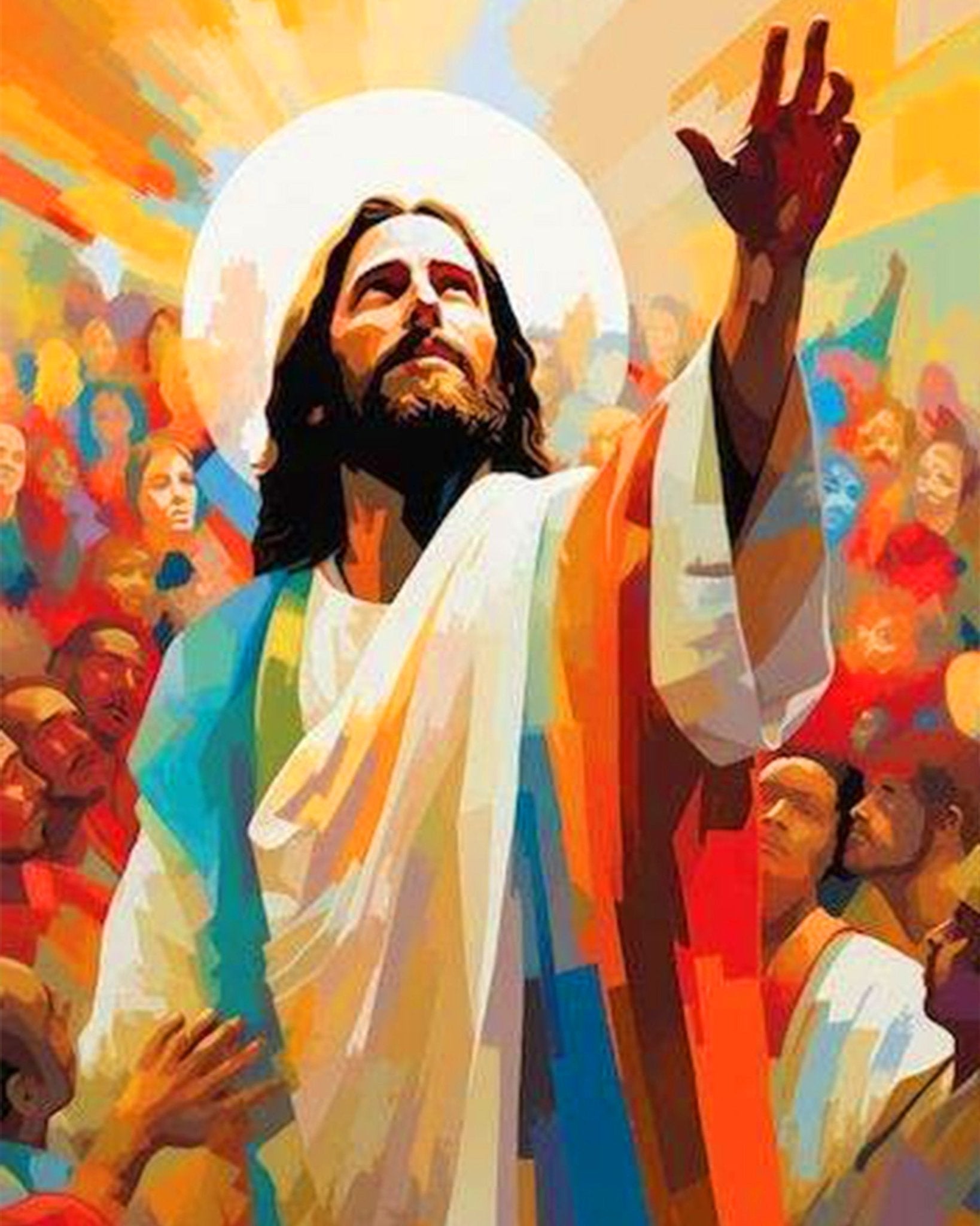 Ascension of Light - Religion - BestPaintByNumbers - Paint by Numbers Custom Kit