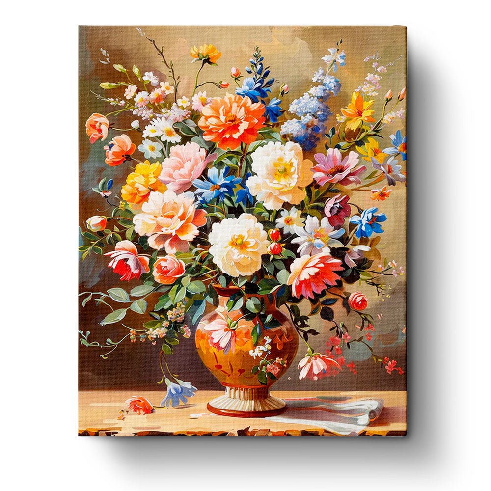 Beautiful Bouquet of Flowers - BestPaintByNumbers - Paint by Numbers Custom Kit