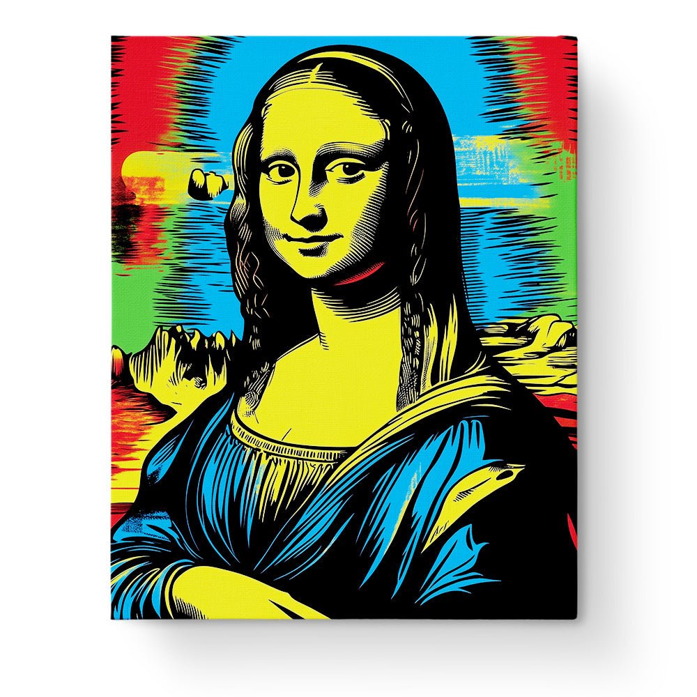 Bold Mona Lisa - Pop Art - BestPaintByNumbers - Paint by Numbers Custom Kit