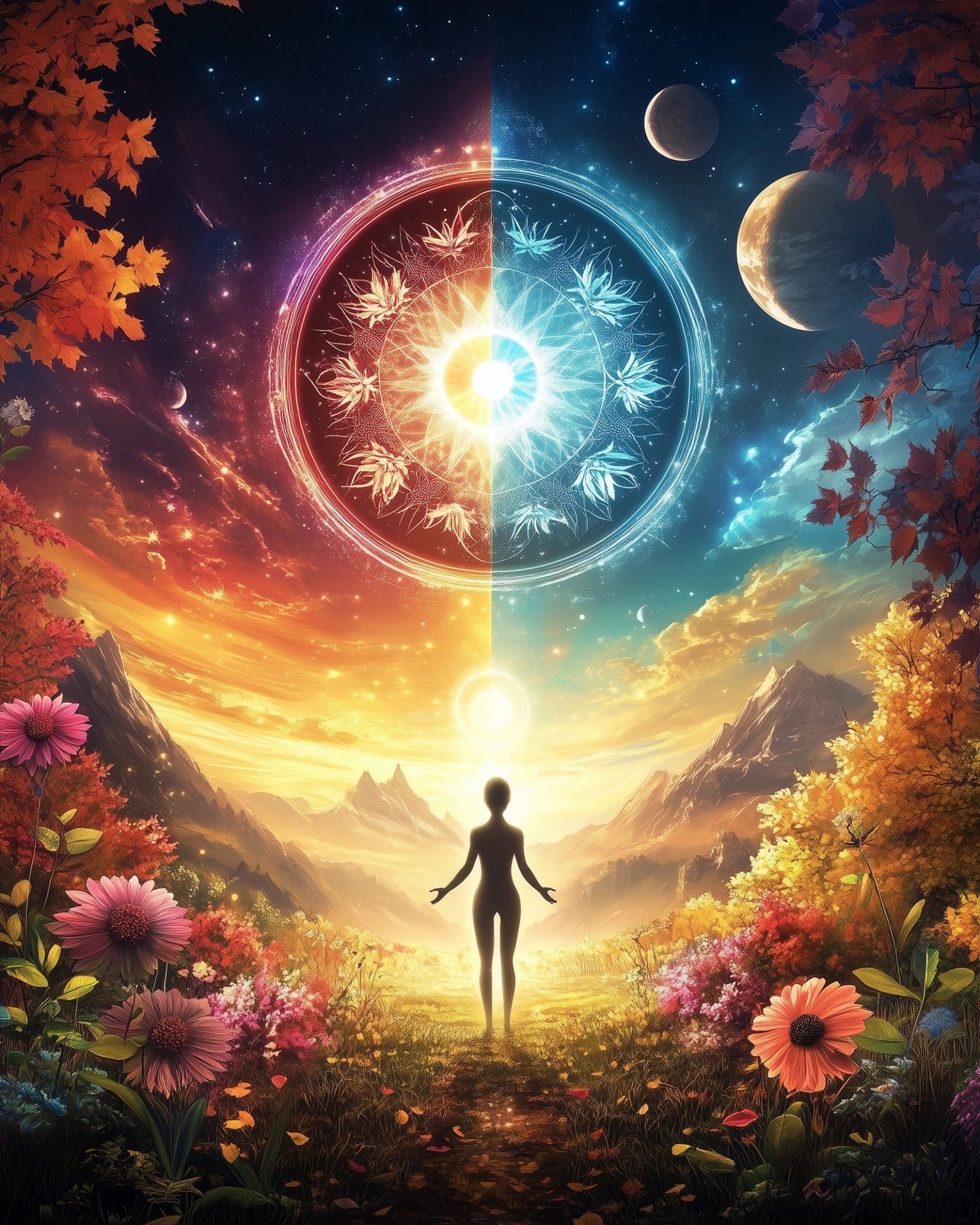 Celestial Harmony Meditation - BestPaintByNumbers - Paint by Numbers Custom Kit