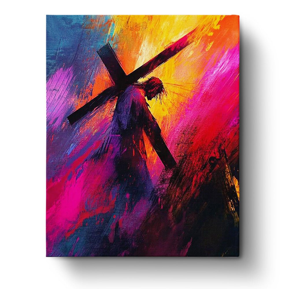 Christ Carrying the Cross - Religion - BestPaintByNumbers - Paint by Numbers Custom Kit