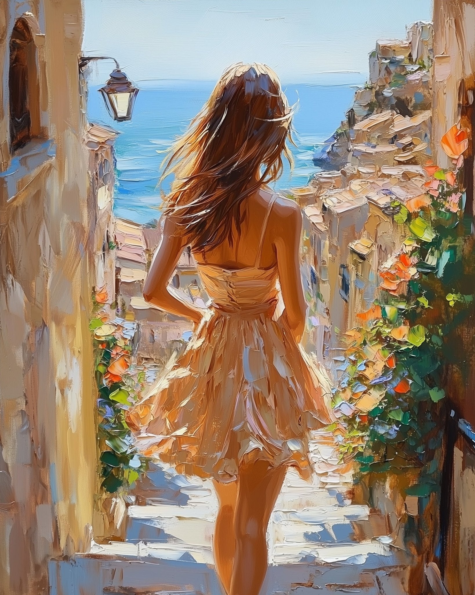Coastal Stroll - Impressionist - BestPaintByNumbers - Paint by Numbers Custom Kit