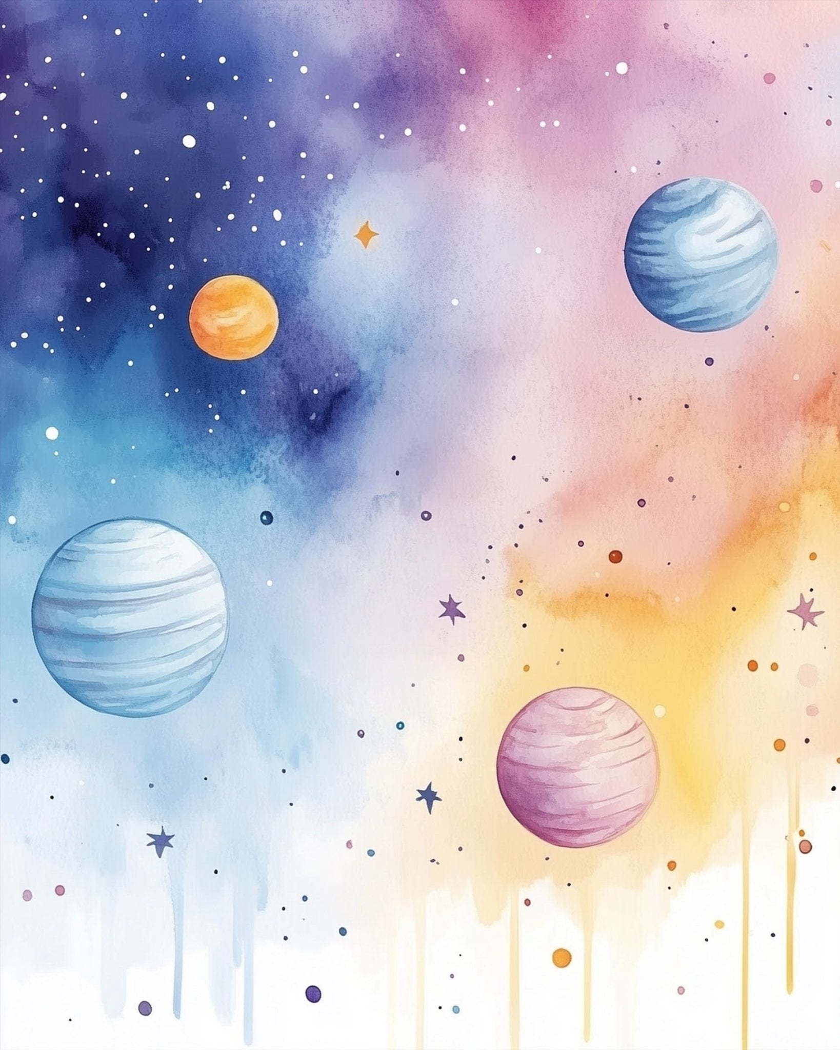 Cosmic Dreamscape - Galaxies - BestPaintByNumbers - Paint by Numbers Custom Kit