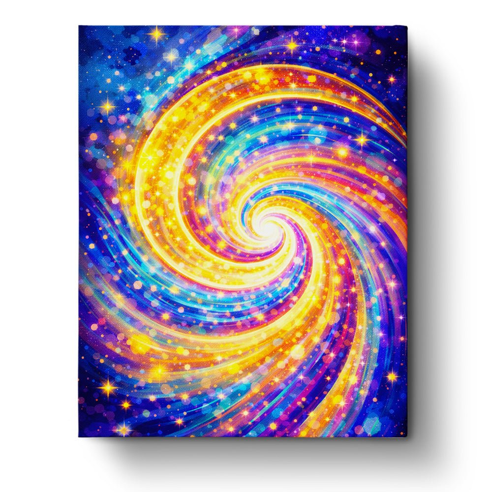 Cosmic Vortex - Meditation - BestPaintByNumbers - Paint by Numbers Custom Kit