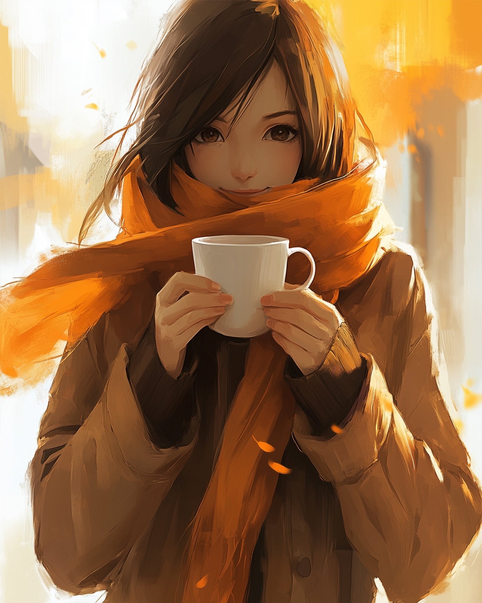 Cozy Autumn Moment - painting - BestPaintByNumbers - Paint by Numbers Custom Kit