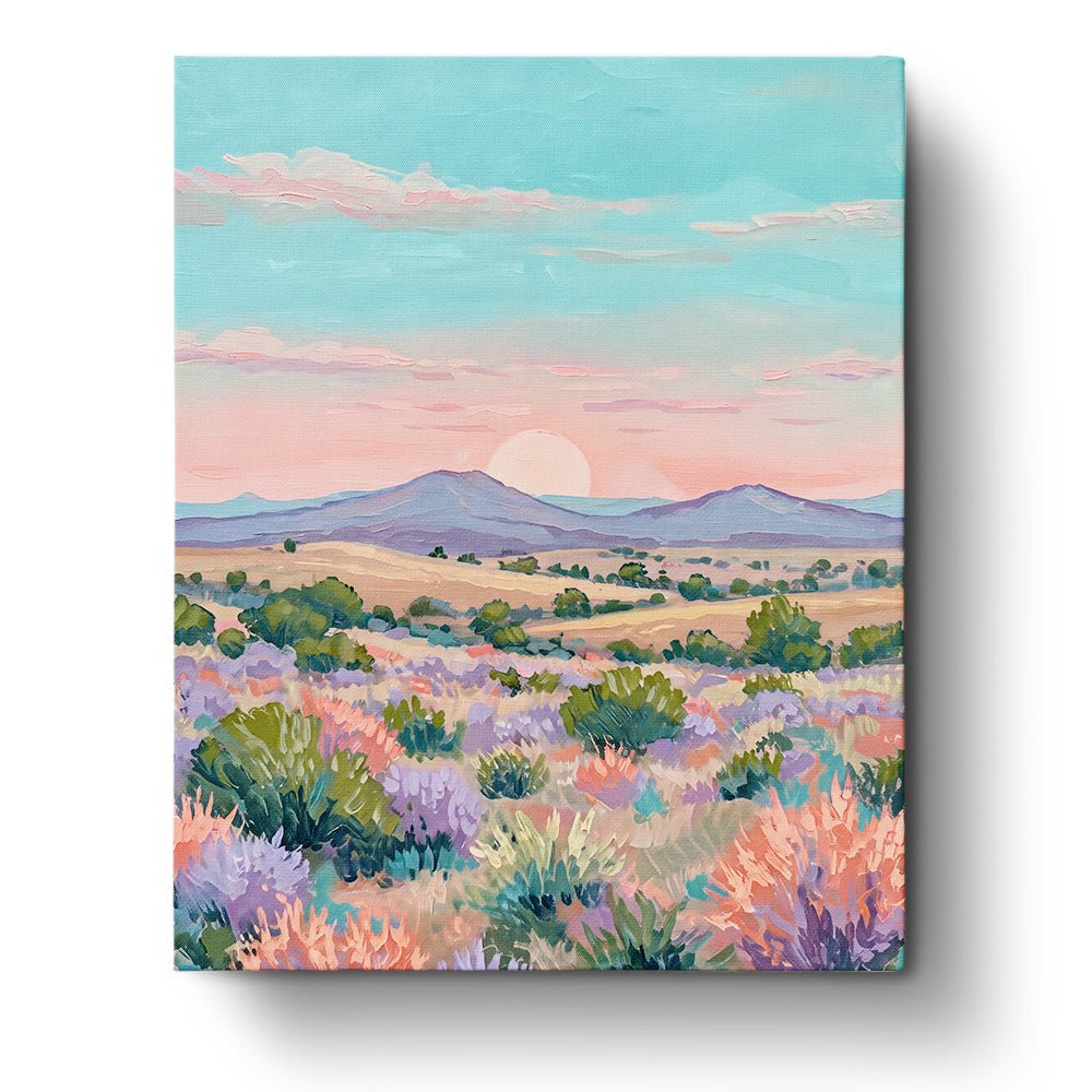 Desert Sunset Serenity - Landscape - BestPaintByNumbers - Paint by Numbers Custom Kit