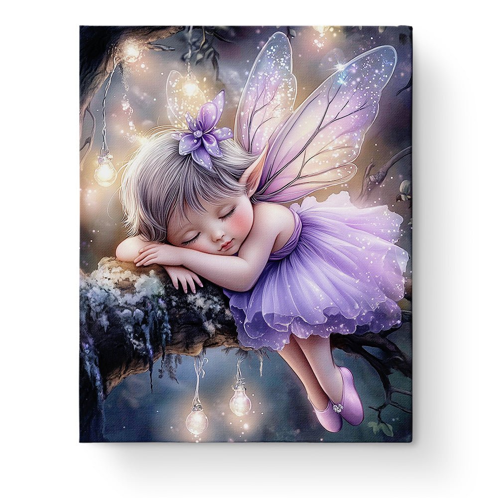 Dreamy Fairy Slumber - Fairy Tail - BestPaintByNumbers - Paint by Numbers Custom Kit
