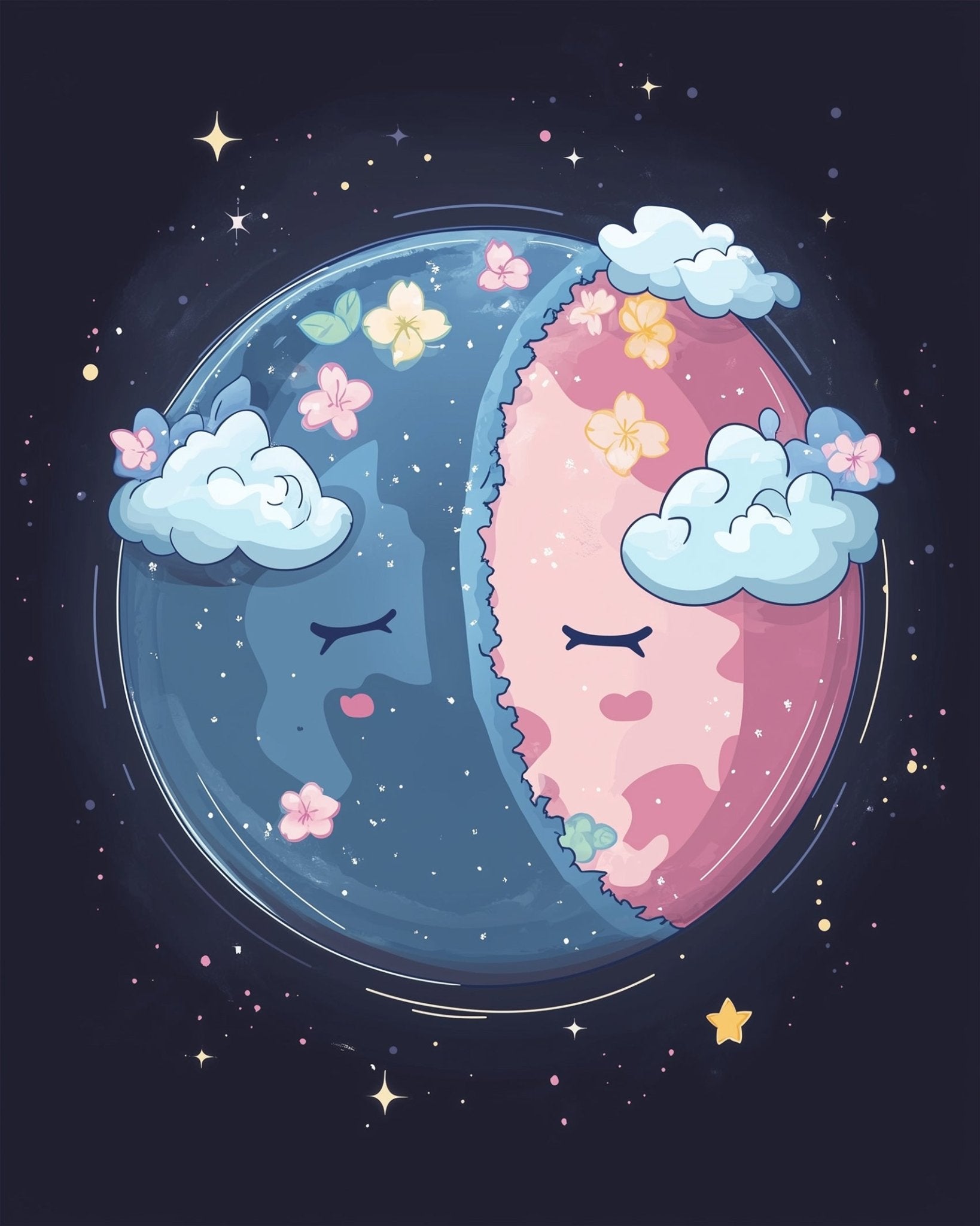 Dreamy Night Skies - Galaxies - BestPaintByNumbers - Paint by Numbers Custom Kit