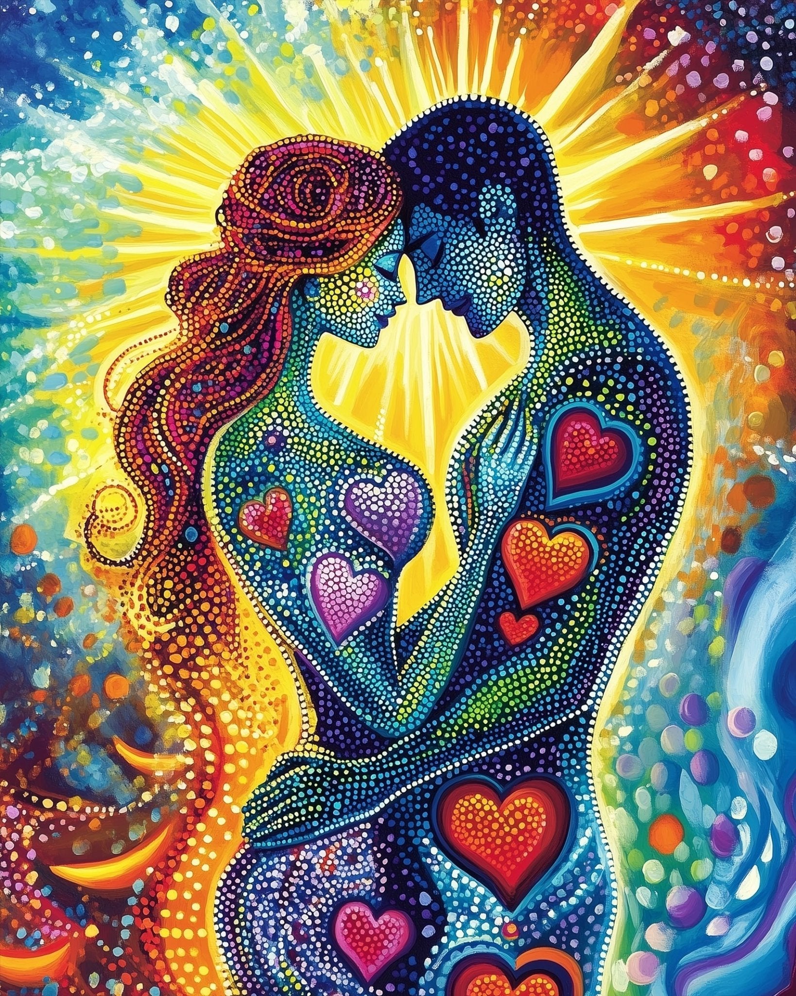 Eternal Embrace - Romance - BestPaintByNumbers - Paint by Numbers Custom Kit