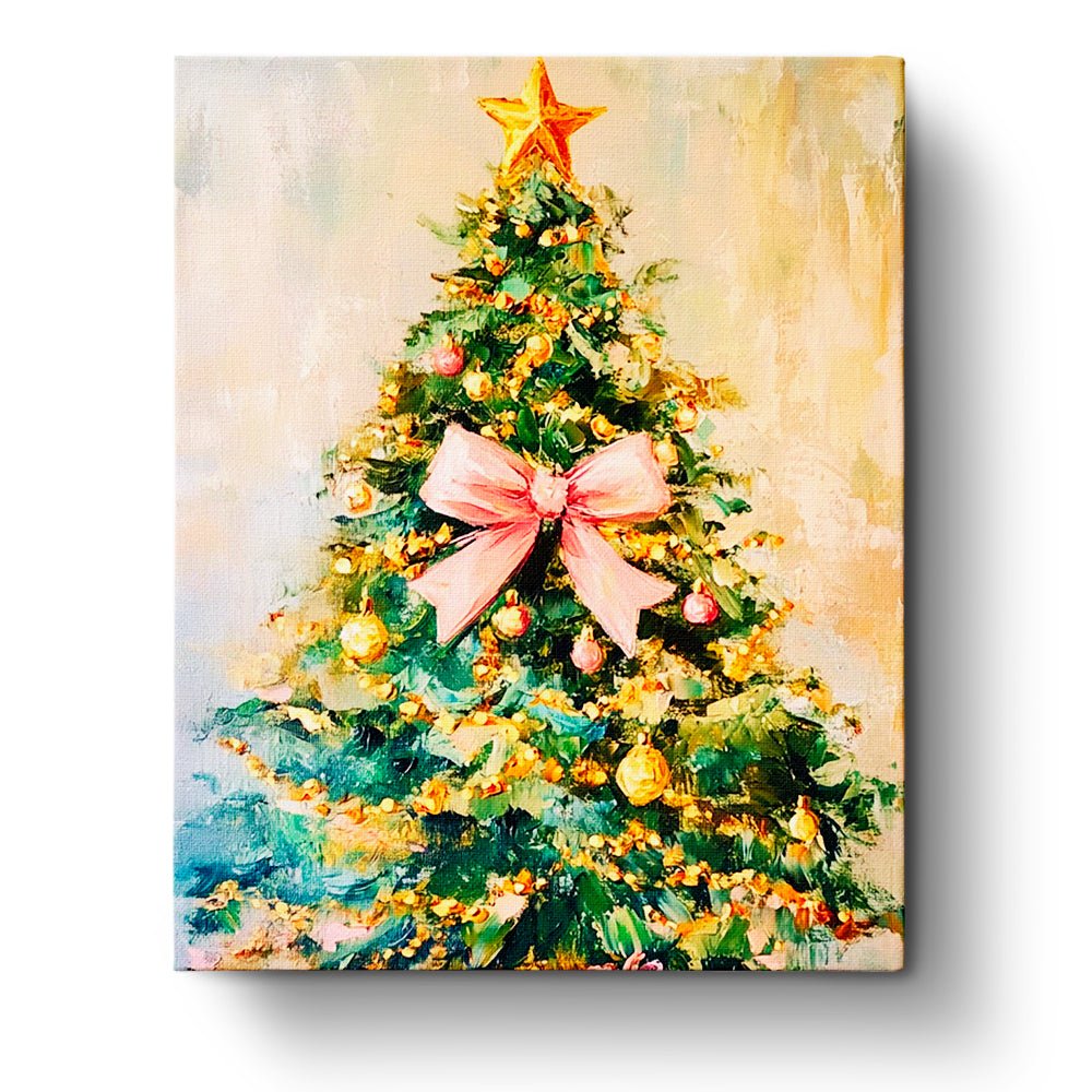 Festive Christmas Tree - Christmas - BestPaintByNumbers - Paint by Numbers Custom Kit