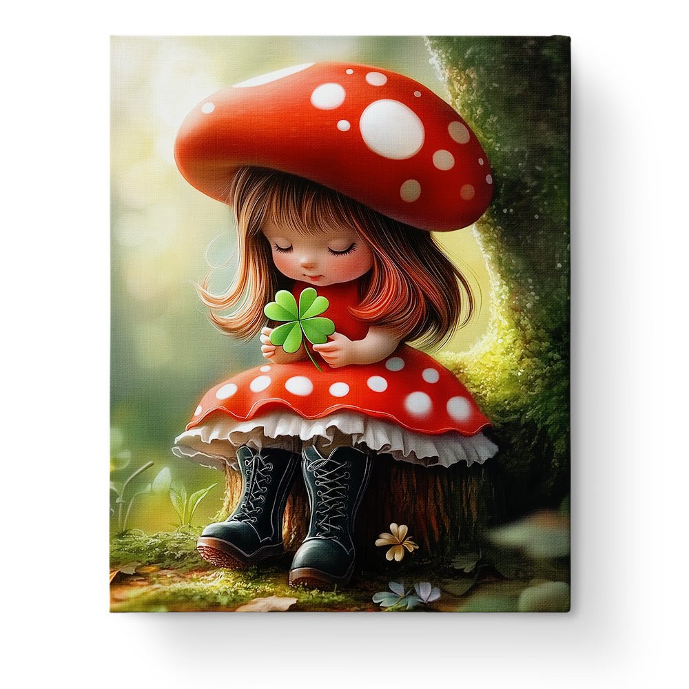Forest Fairy with Clover - Fairy Tail - BestPaintByNumbers - Paint by Numbers Custom Kit