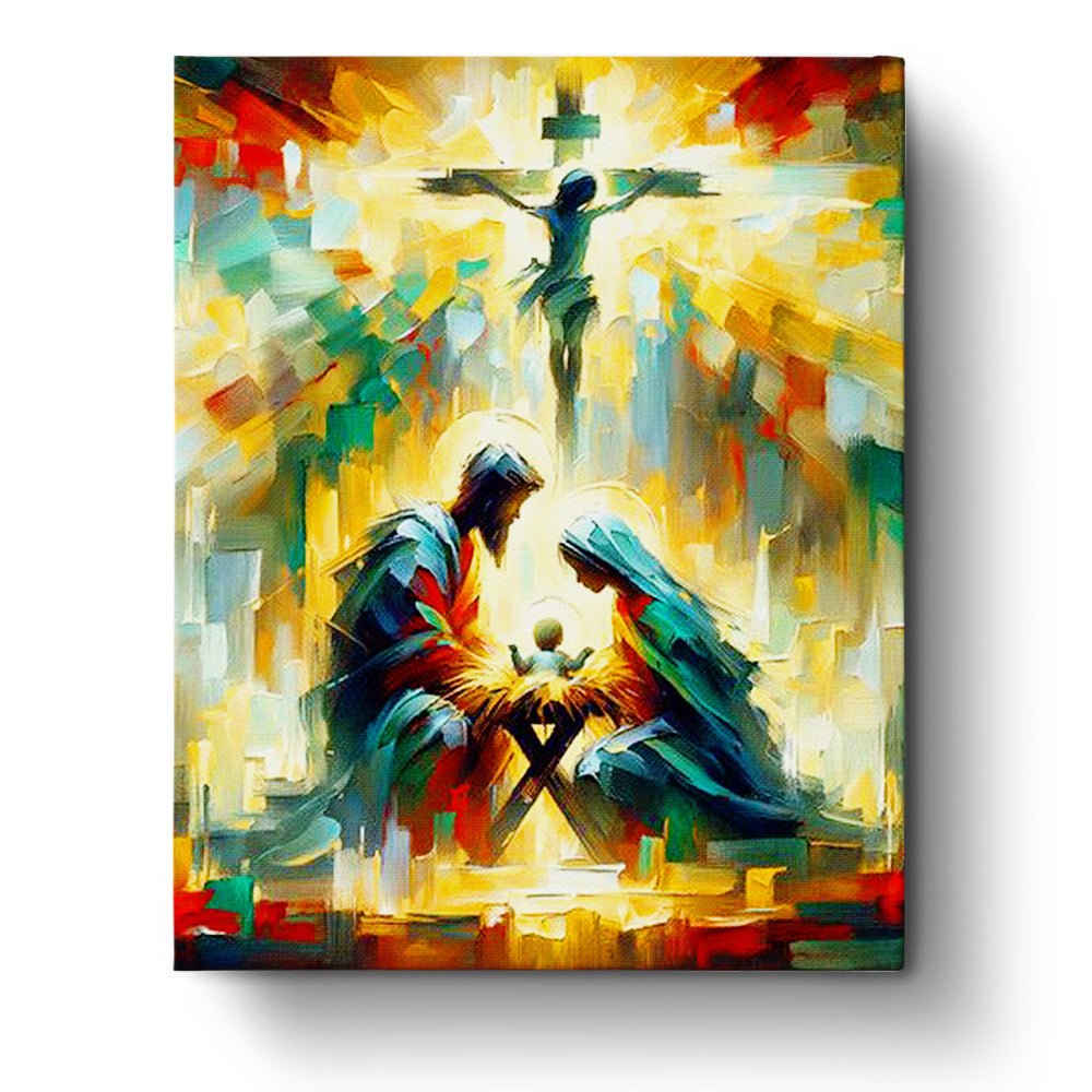 Holy Nativity Scene - Religion - BestPaintByNumbers - Paint by Numbers Custom Kit
