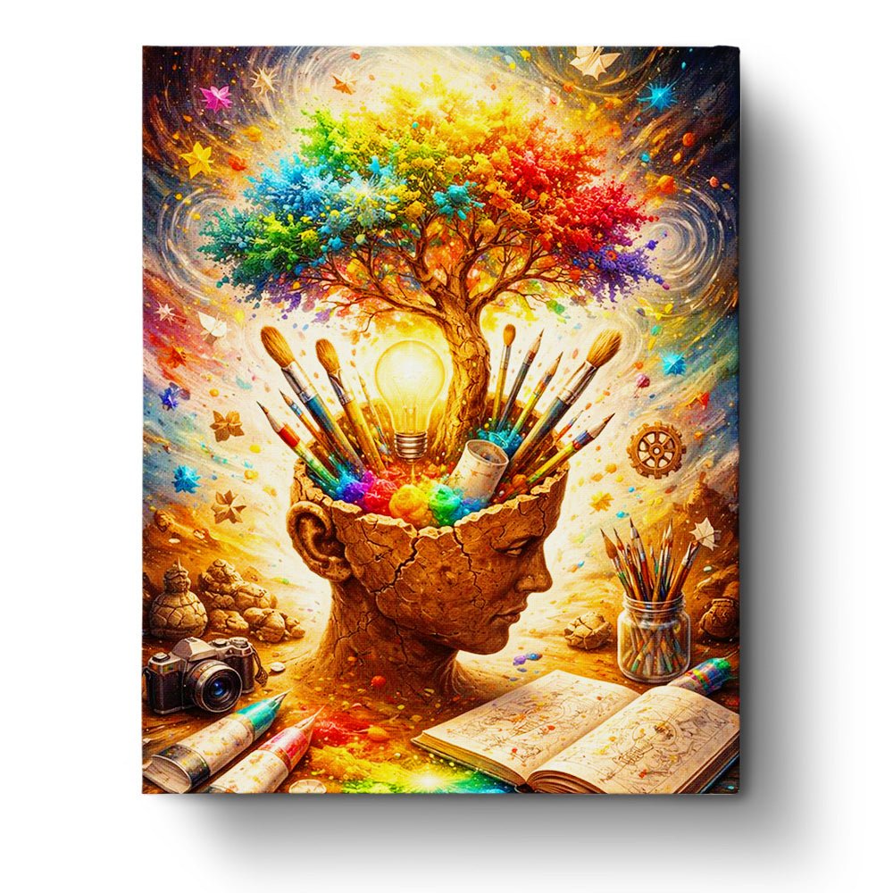 Illuminated Mindscape - Surrealism - BestPaintByNumbers - Paint by Numbers Custom Kit