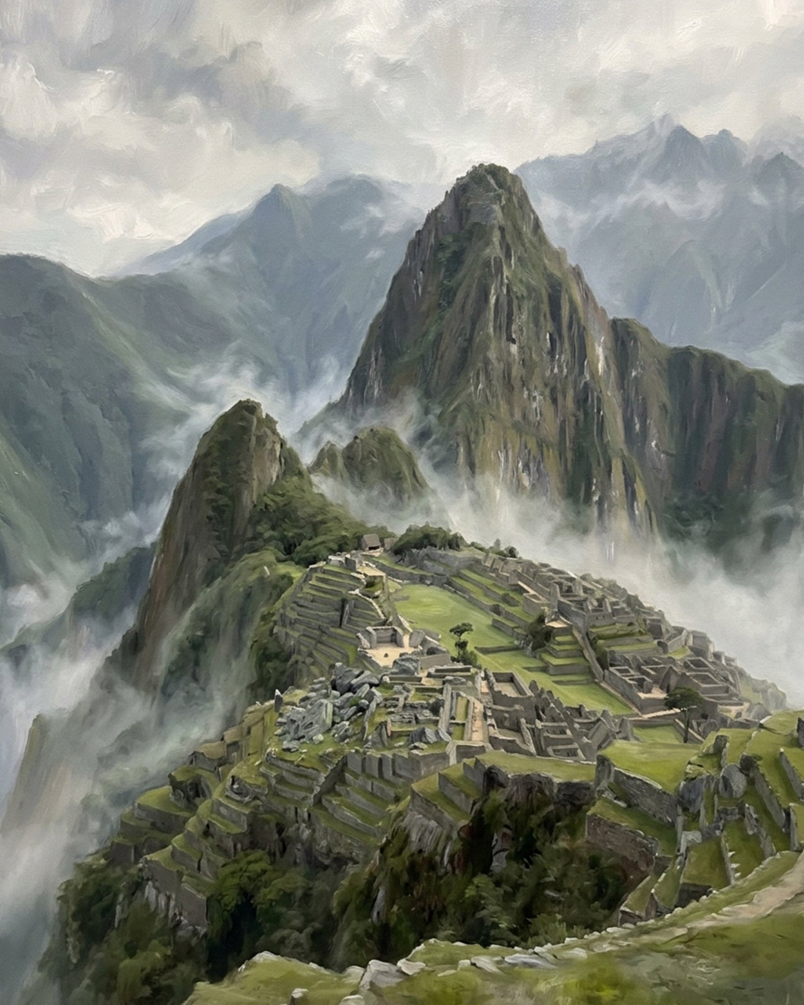 Machu Picchu Adventure - Landscape - BestPaintByNumbers - Paint by Numbers Custom Kit
