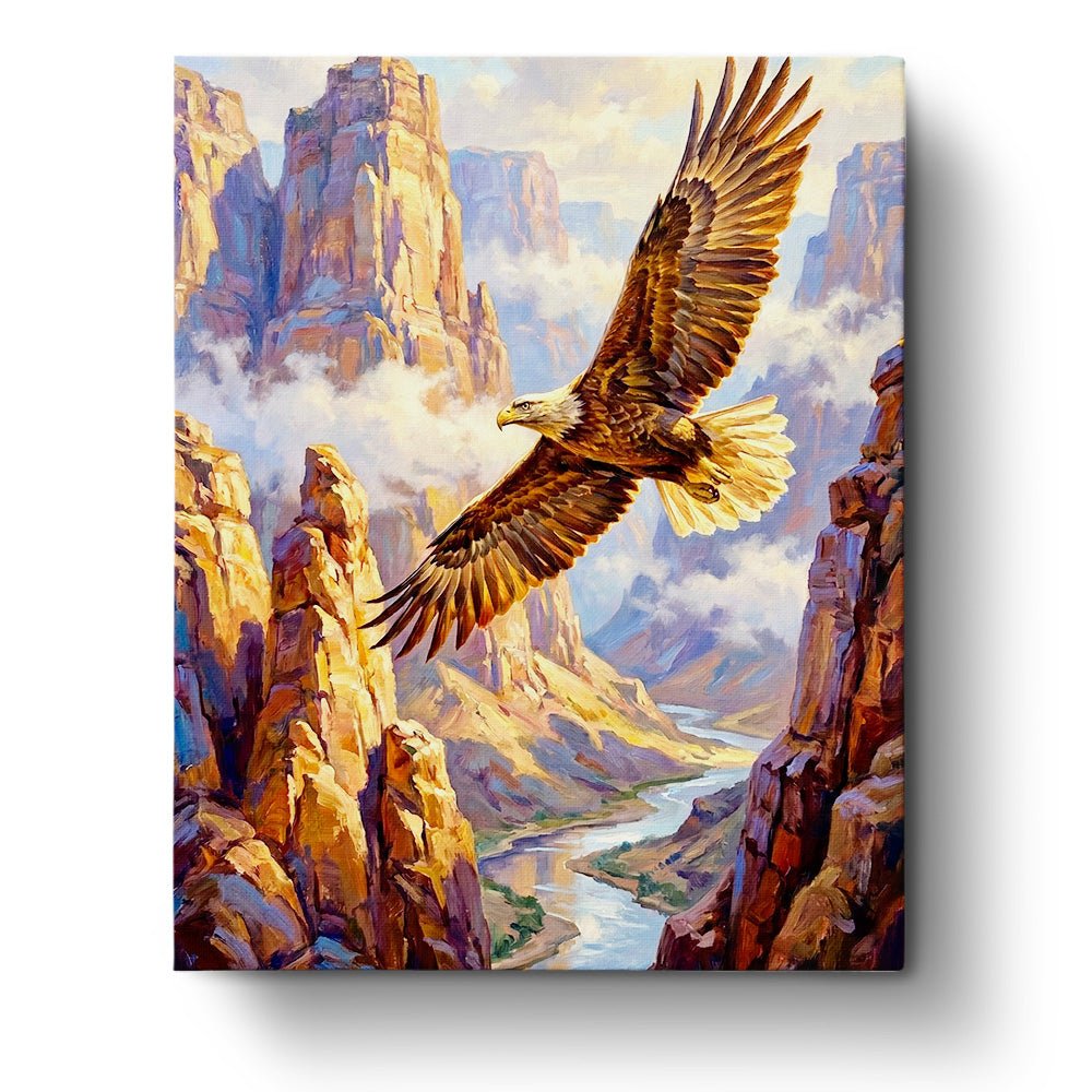 Majestic Eagle Adventure - Animals - BestPaintByNumbers - Paint by Numbers Custom Kit