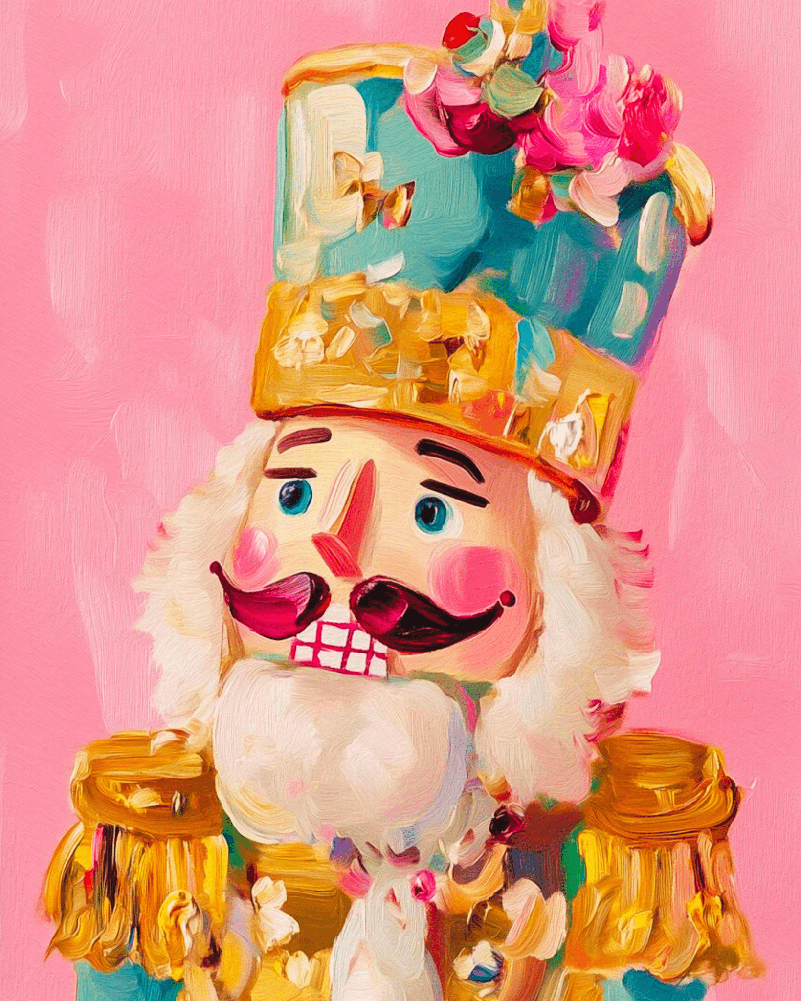 Nutcracker Brilliance - Christmas - BestPaintByNumbers - Paint by Numbers Custom Kit