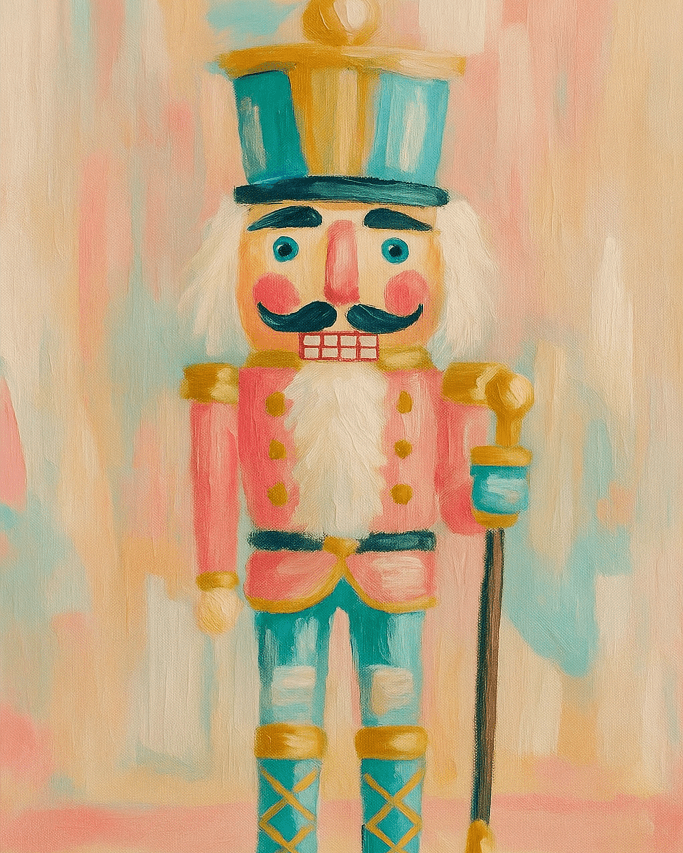 Nutcracker Charm - Christmas - BestPaintByNumbers - Paint by Numbers Custom Kit