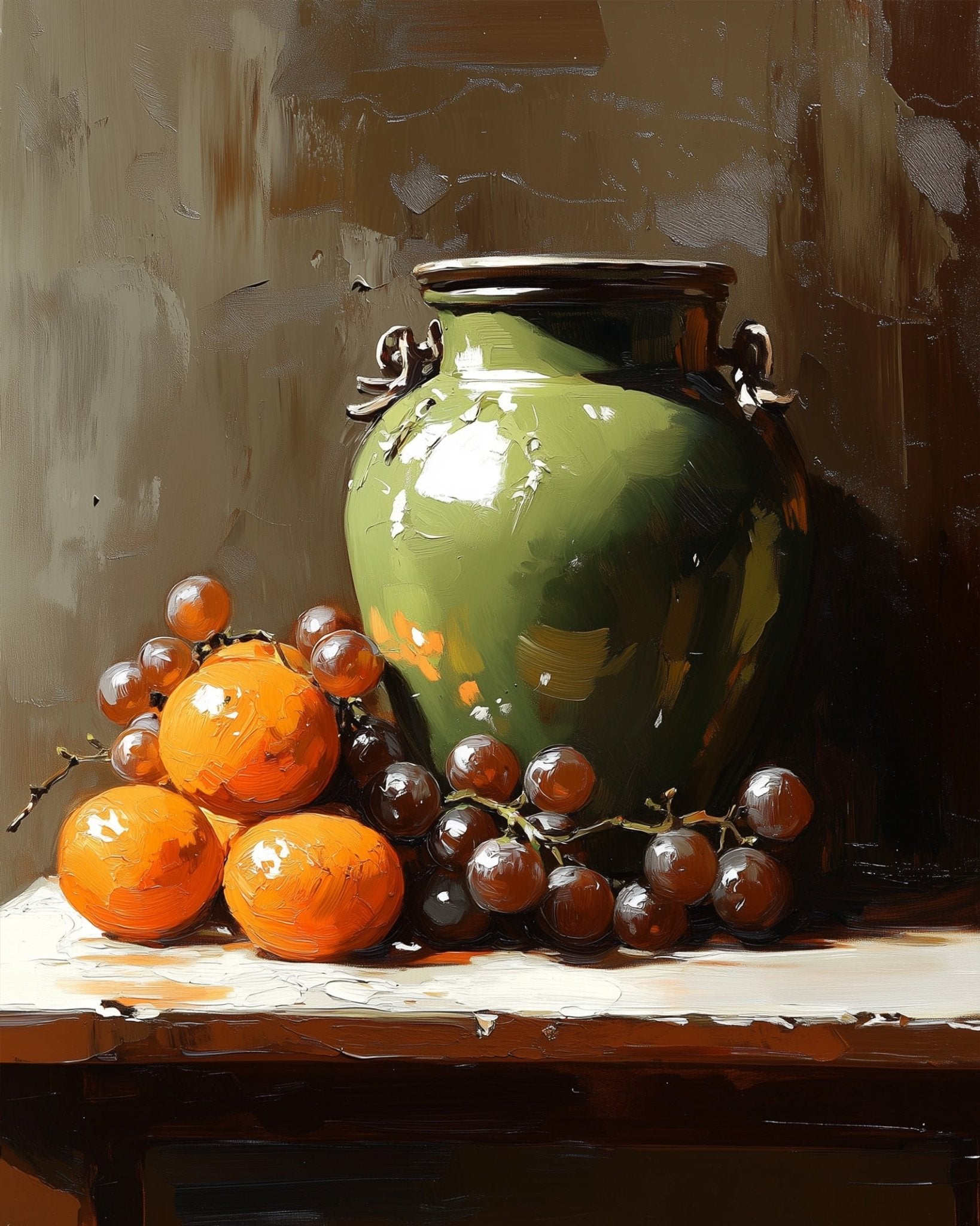 Oranges and Vase - Still Life - BestPaintByNumbers - Paint by Numbers Custom Kit