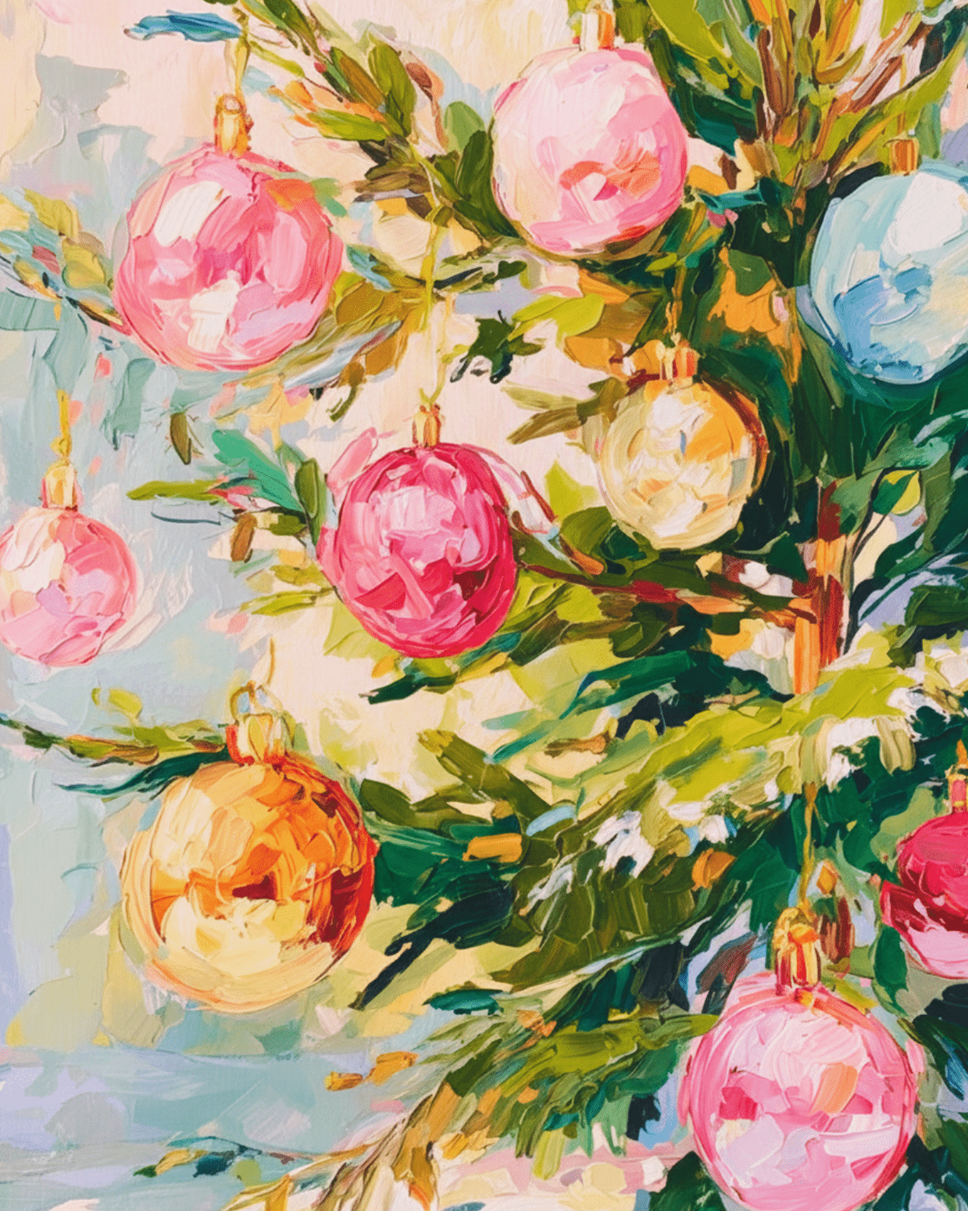 Ornament Delight - Christmas - BestPaintByNumbers - Paint by Numbers Custom Kit