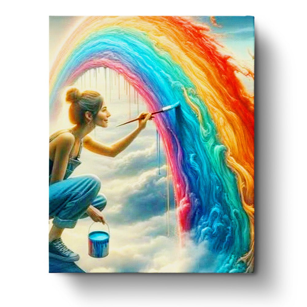 Painting a Rainbow of Dreams - Surrealism - BestPaintByNumbers - Paint by Numbers Custom Kit