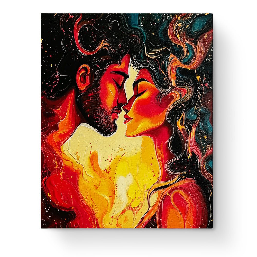 Passionate Embrace Romance - Fixed Kits - Paint By Numbers Kit