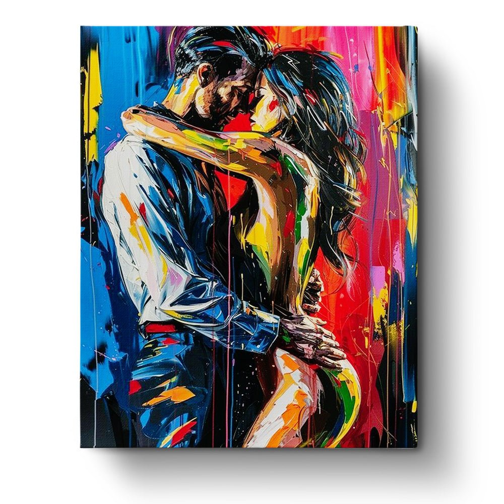 Passionate Embrace - Romance - BestPaintByNumbers - Paint by Numbers Custom Kit