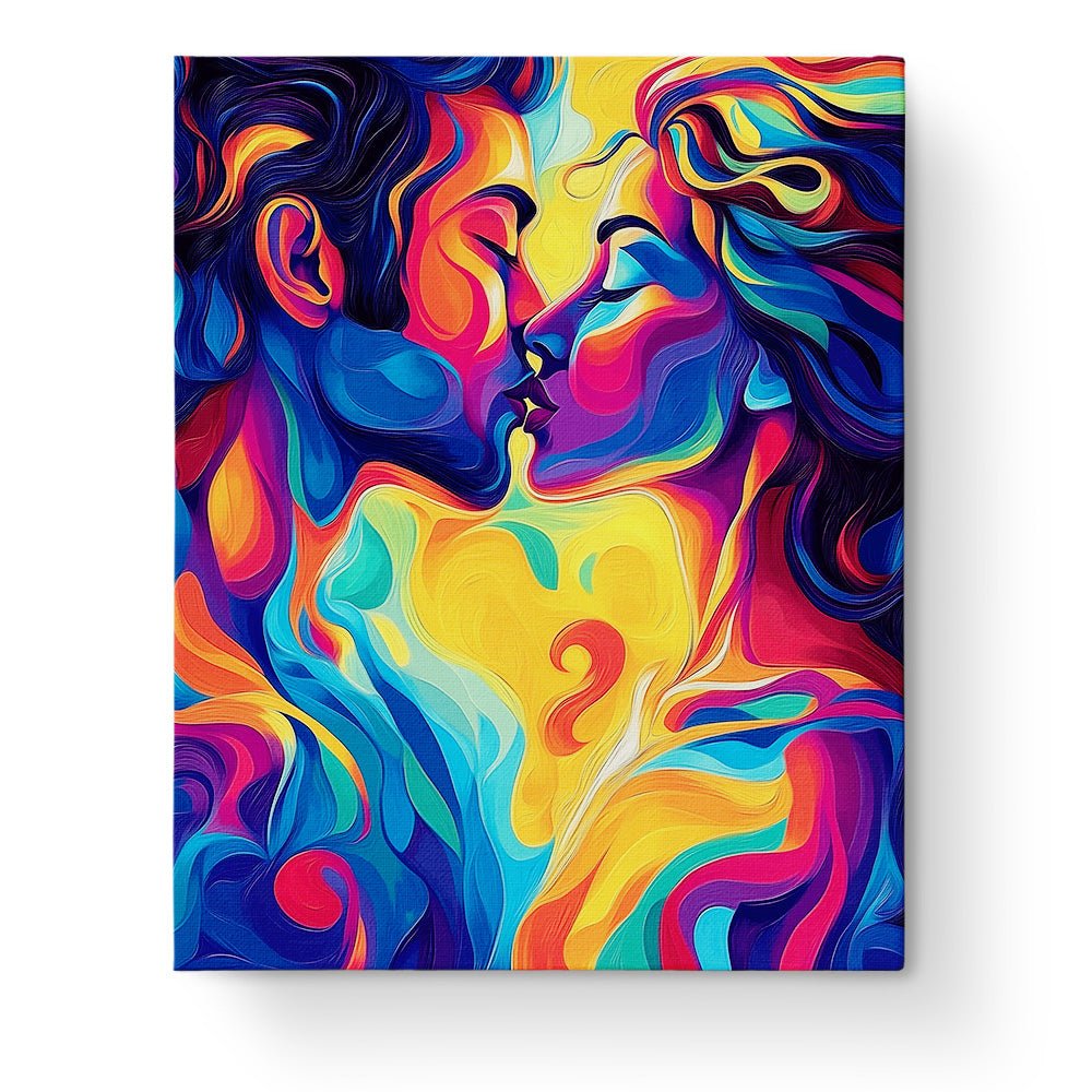 Passionate Embrace - Romance - BestPaintByNumbers - Paint by Numbers Custom Kit