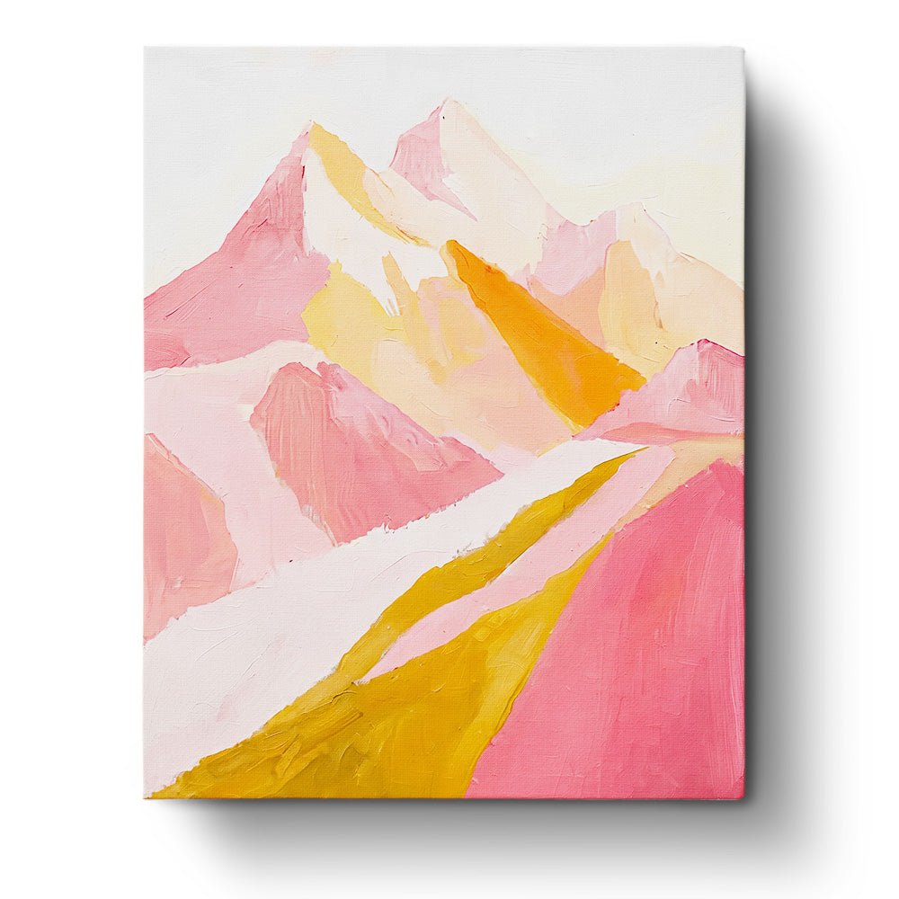 Pastel Mountain Serenity - Landscape - BestPaintByNumbers - Paint by Numbers Custom Kit