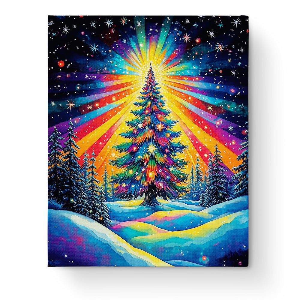 Radiant Christmas Tree - Christmas - BestPaintByNumbers - Paint by Numbers Custom Kit