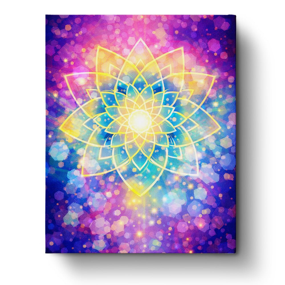 Radiant Mandala - Meditation - BestPaintByNumbers - Paint by Numbers Custom Kit