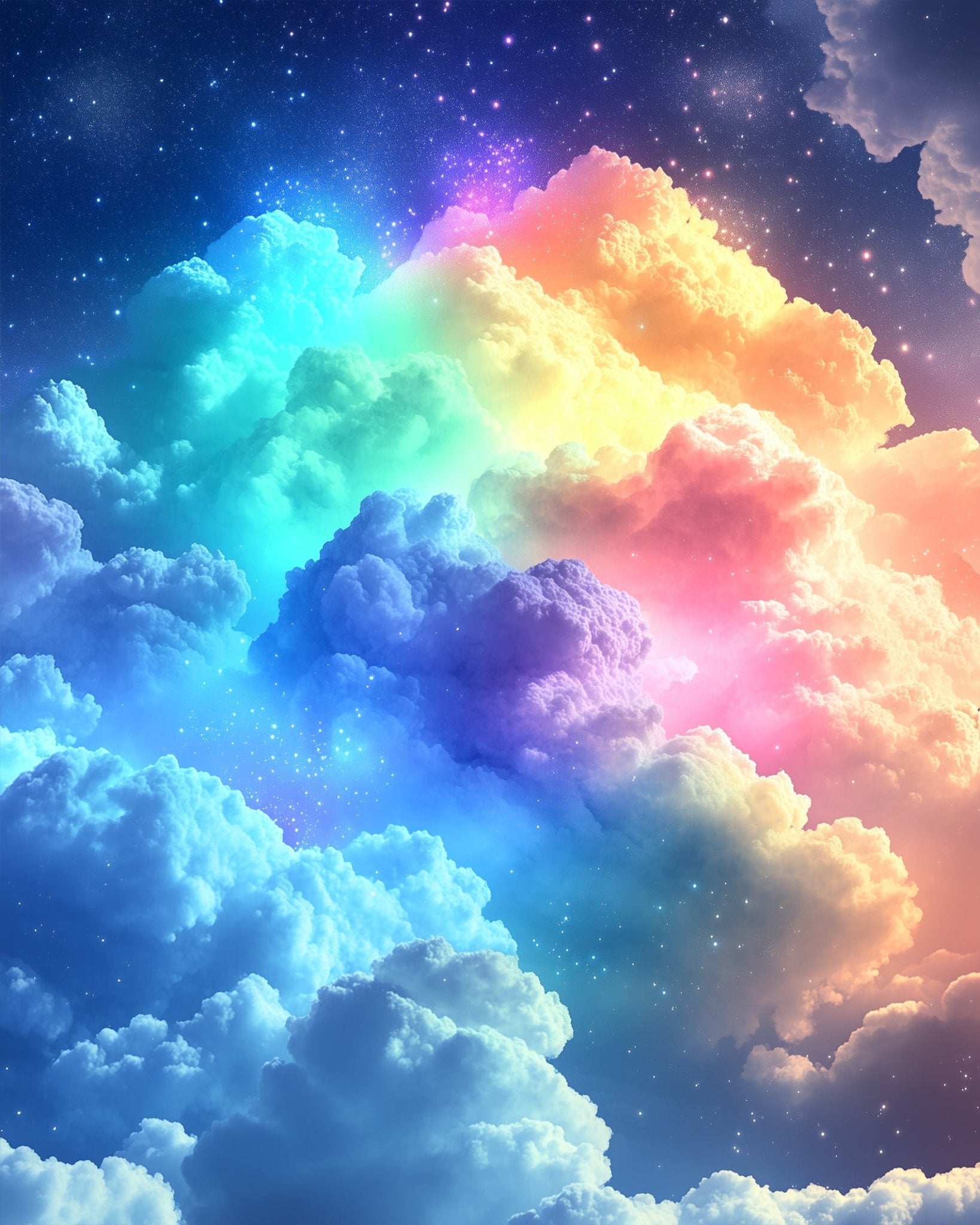 Rainbow Nebula's Journey - Galaxies - BestPaintByNumbers - Paint by Numbers Custom Kit