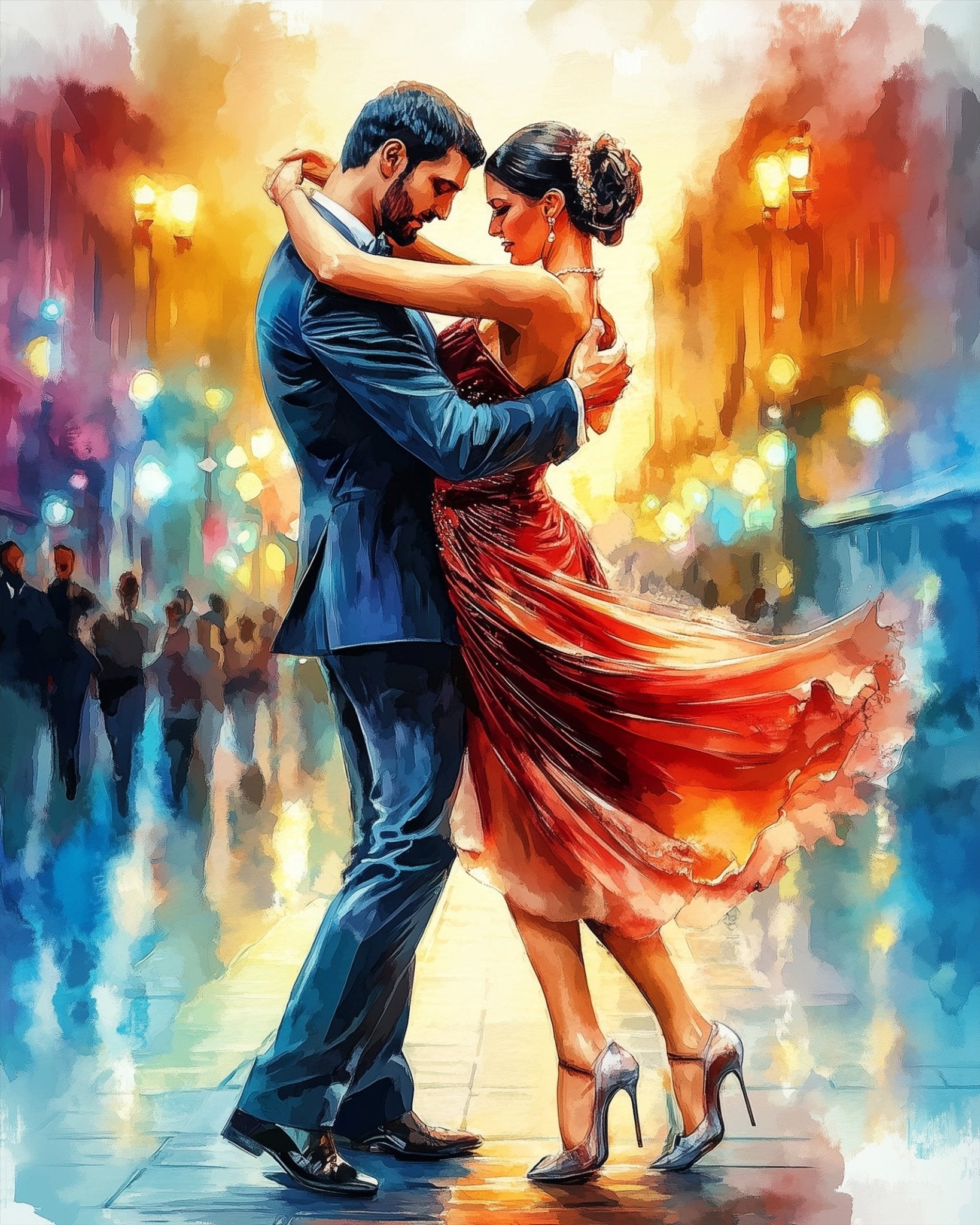 Romantic Evening Waltz - Dance - BestPaintByNumbers - Paint by Numbers Custom Kit