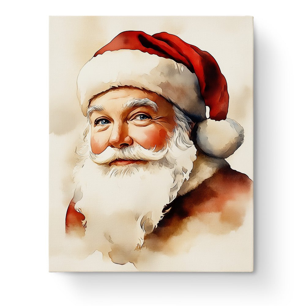 Santa's Cheerful Smile - Christmas - BestPaintByNumbers - Paint by Numbers Custom Kit