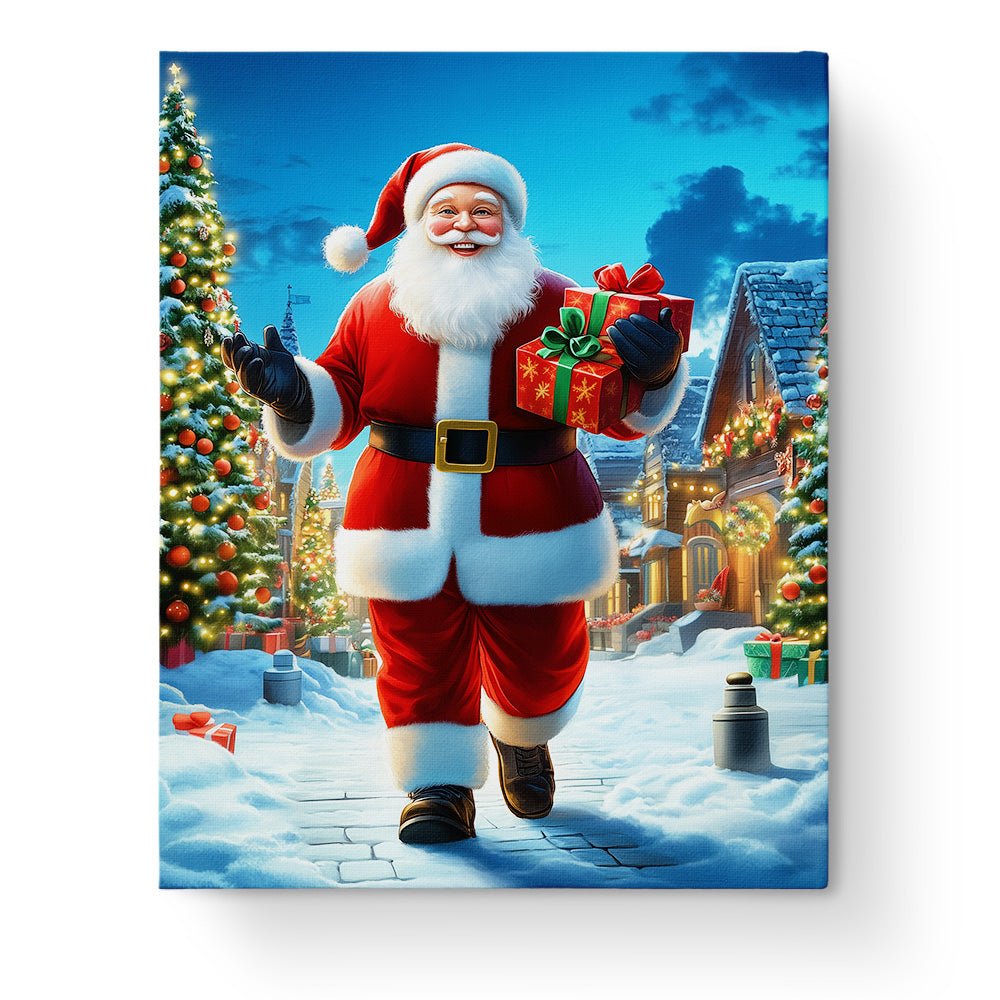 Santa's Merry Christmas Eve - Christmas - BestPaintByNumbers - Paint by Numbers Custom Kit