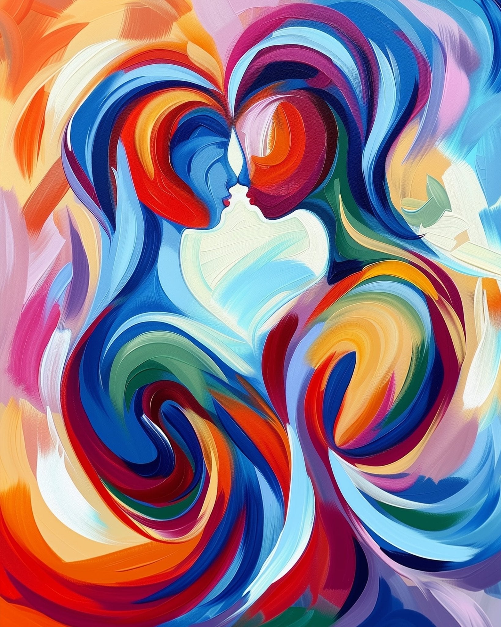 Fixed kit, 24 colors, 16x20in. Bold, colorful abstract figures. Perfect for relaxation and creative meditation.