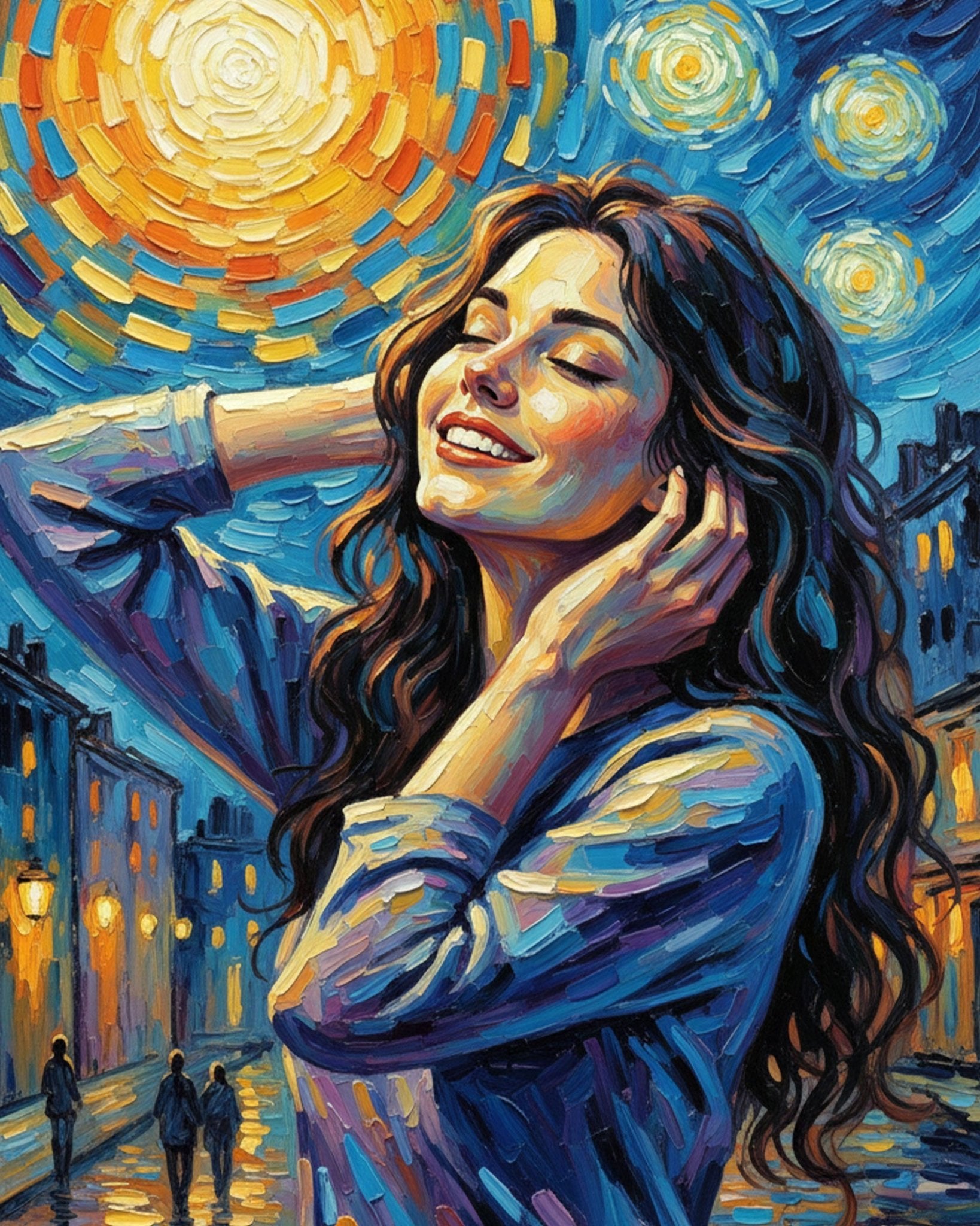 Starry Evening Bliss - PeacefulMoments - BestPaintByNumbers - Paint by Numbers Custom Kit