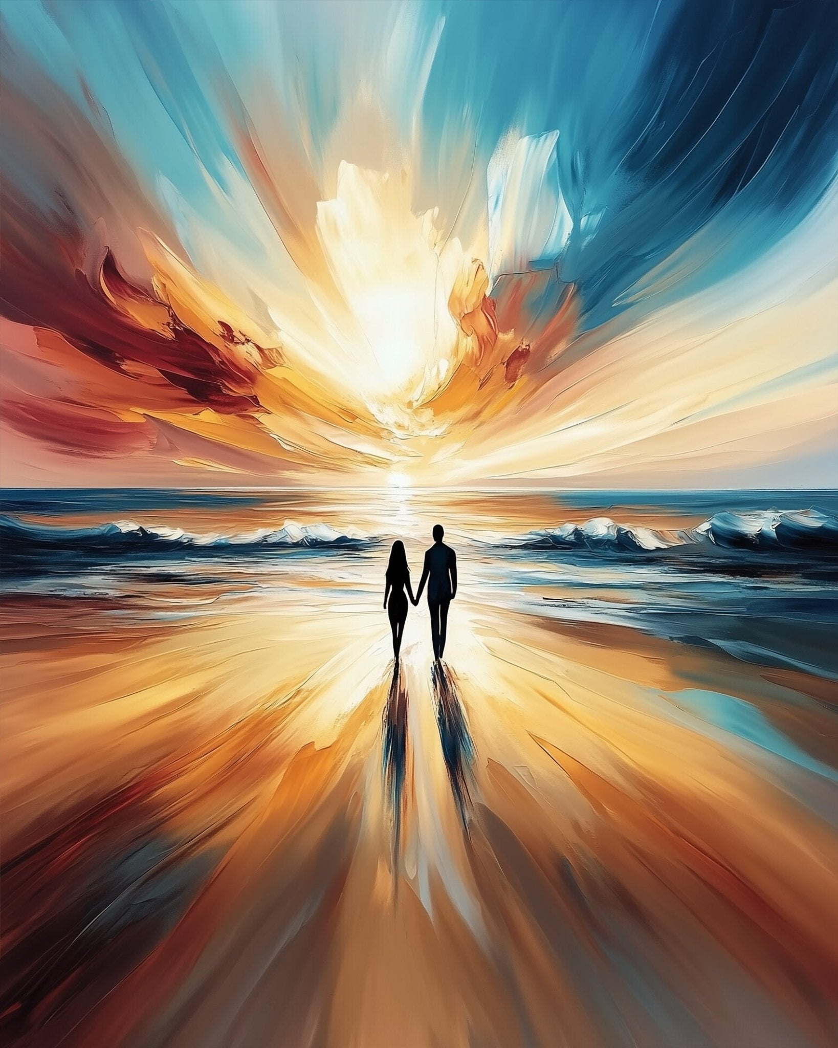 Sunset Stroll - Landscape - BestPaintByNumbers - Paint by Numbers Custom Kit