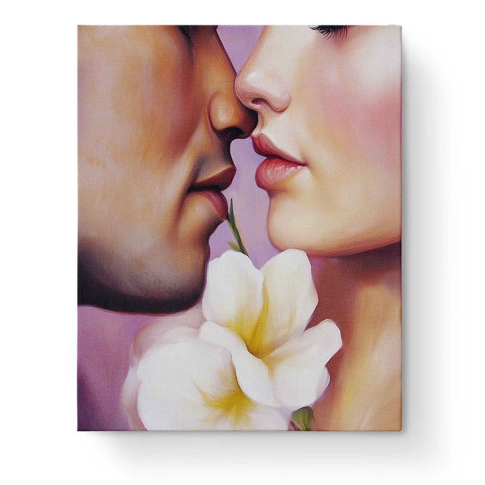 Tender Kiss - Romance - BestPaintByNumbers - Paint by Numbers Custom Kit