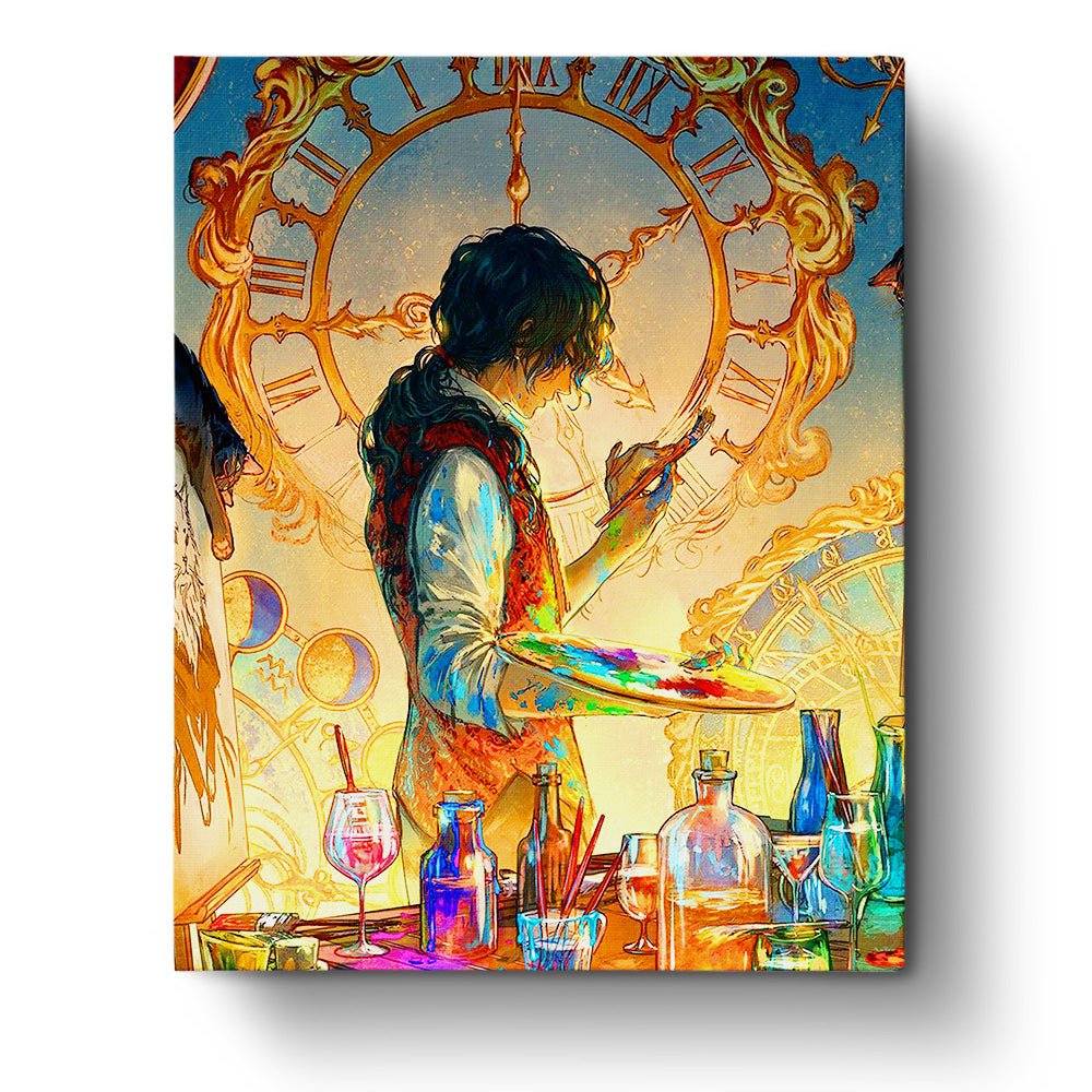 Timeless Painter in Vibrant Colors - Surrealism - BestPaintByNumbers - Paint by Numbers Custom Kit
