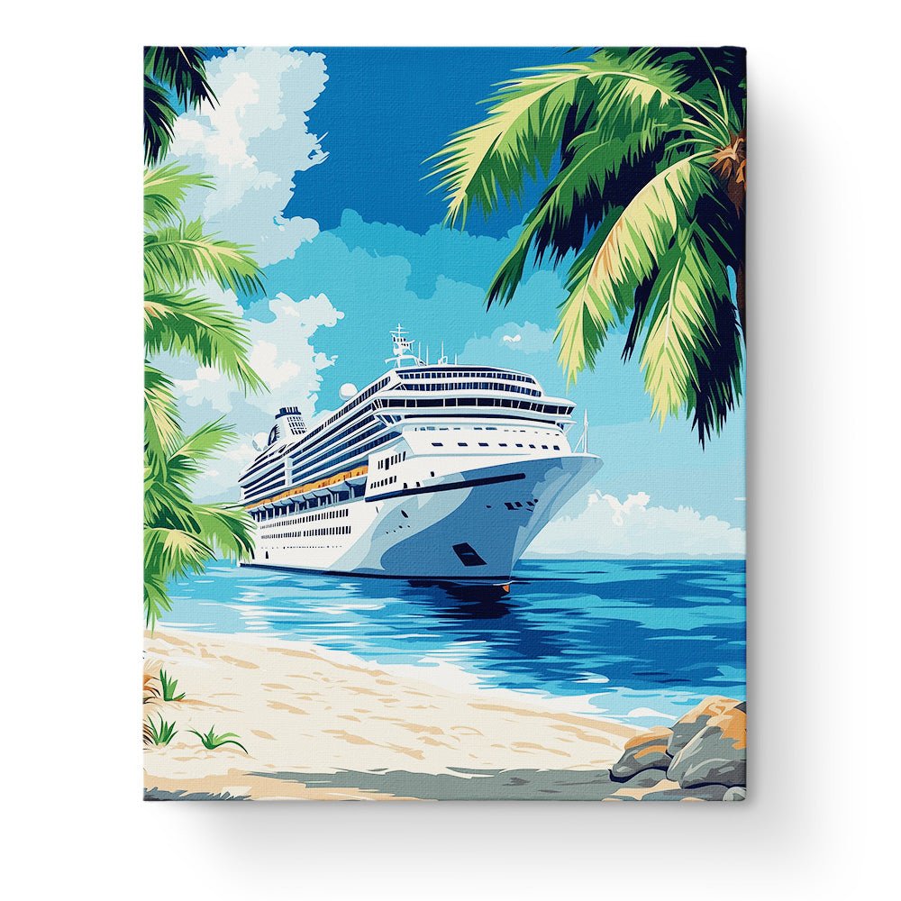 Tropical Cruise Escape - Summer - BestPaintByNumbers - Paint by Numbers Custom Kit
