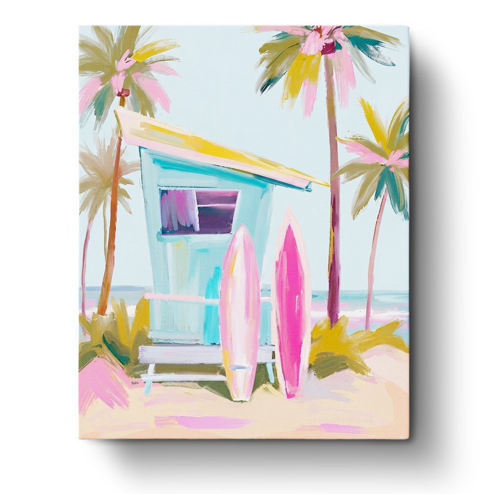 Tropical Surf Shack - Places - BestPaintByNumbers - Paint by Numbers Custom Kit