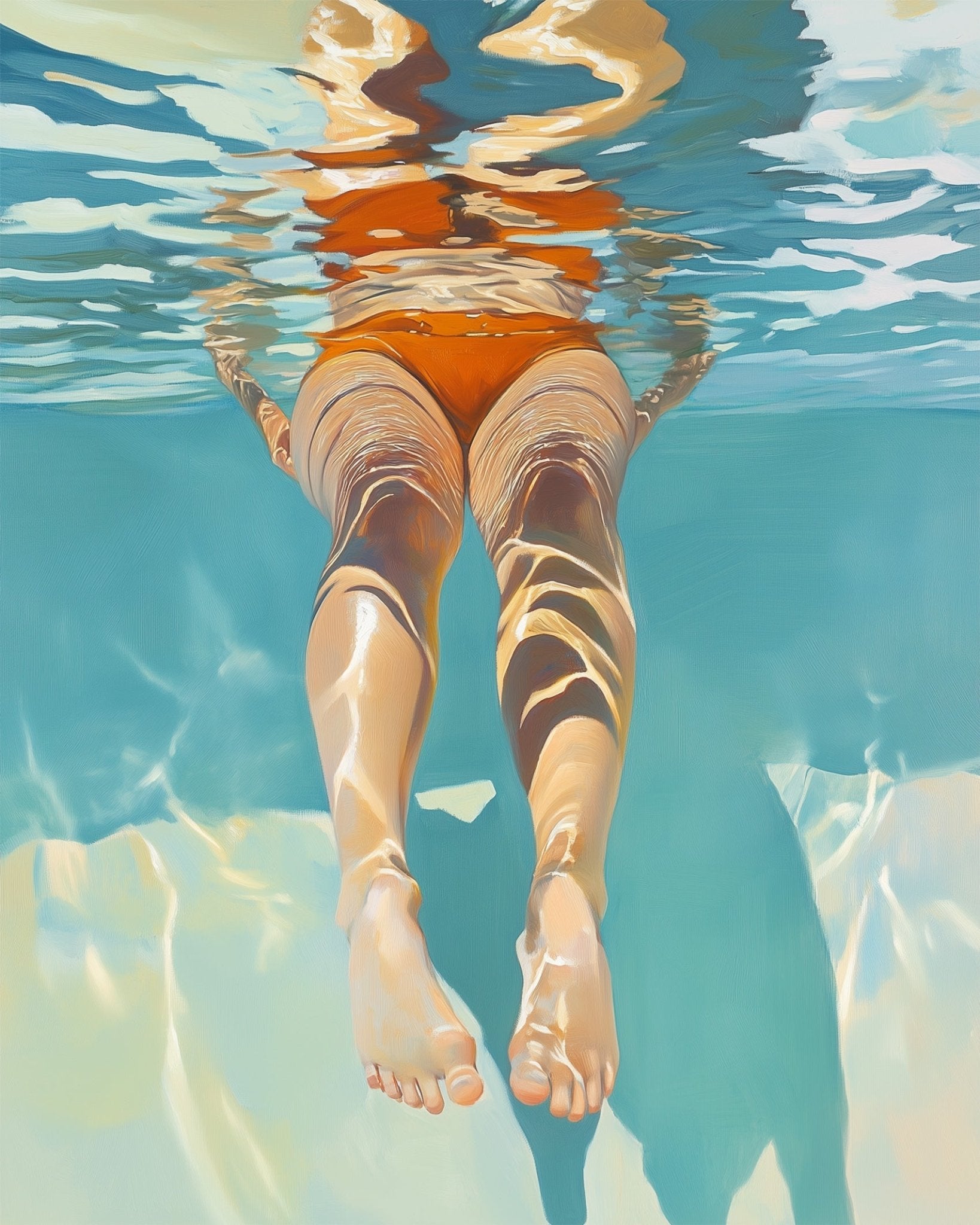 Underwater Tranquility - Summer - BestPaintByNumbers - Paint by Numbers Custom Kit