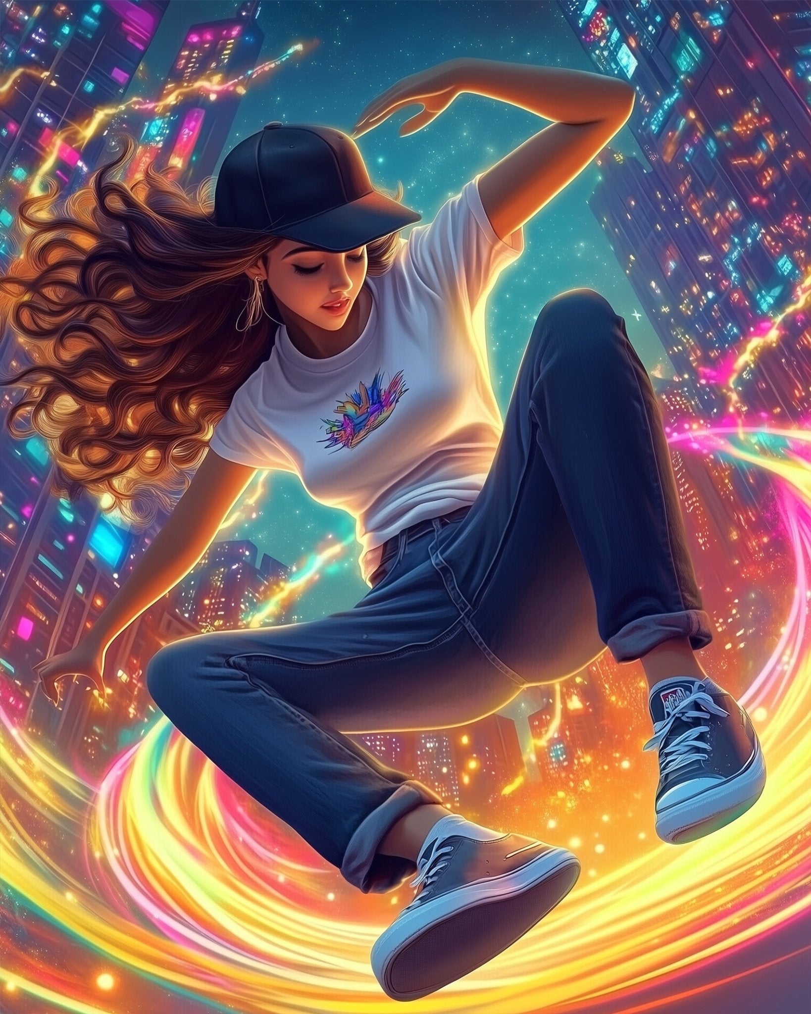 Urban Hip - Hop Movement - Dance - BestPaintByNumbers - Paint by Numbers Custom Kit