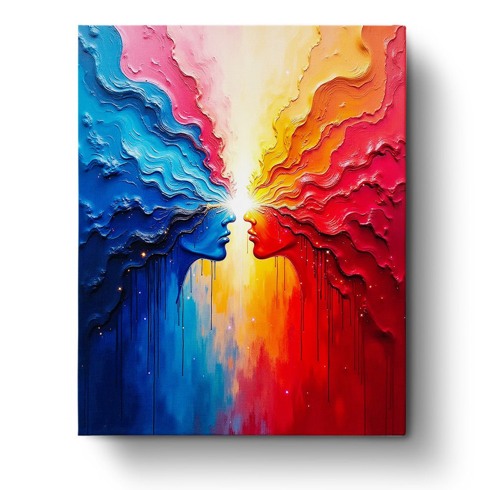 Vibrant Connection - Romance - BestPaintByNumbers - Paint by Numbers Custom Kit