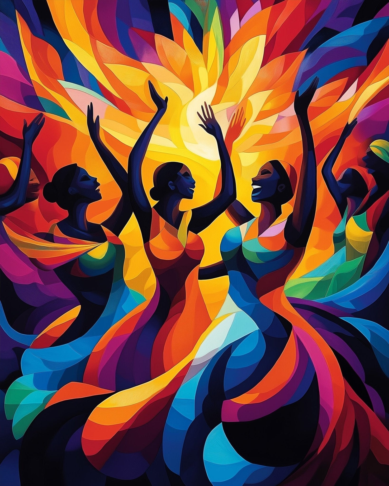 Vibrant Dance Celebration - Festival of the world - BestPaintByNumbers - Paint by Numbers Custom Kit