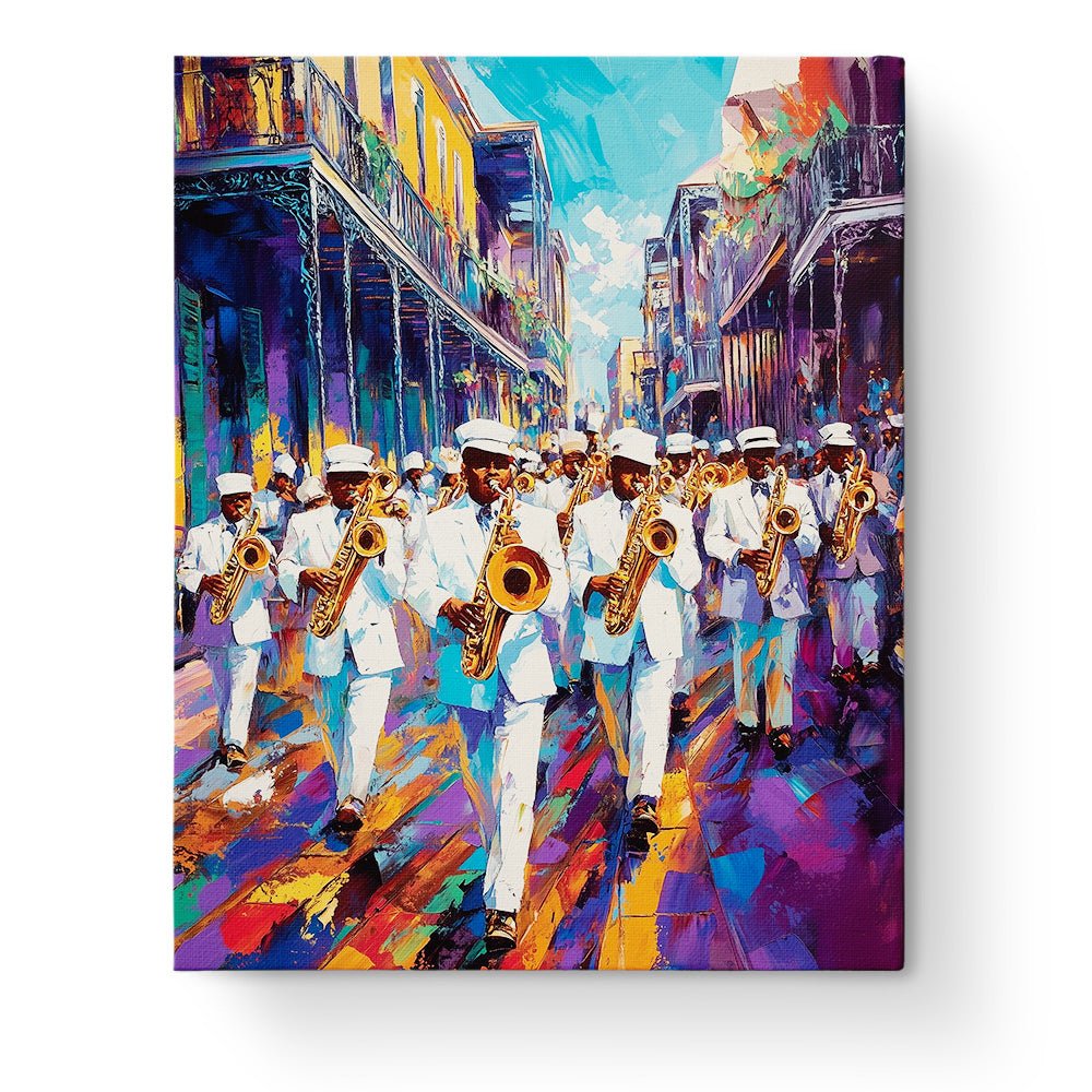 Vibrant Jazz Parade - Festival of the world - BestPaintByNumbers - Paint by Numbers Custom Kit