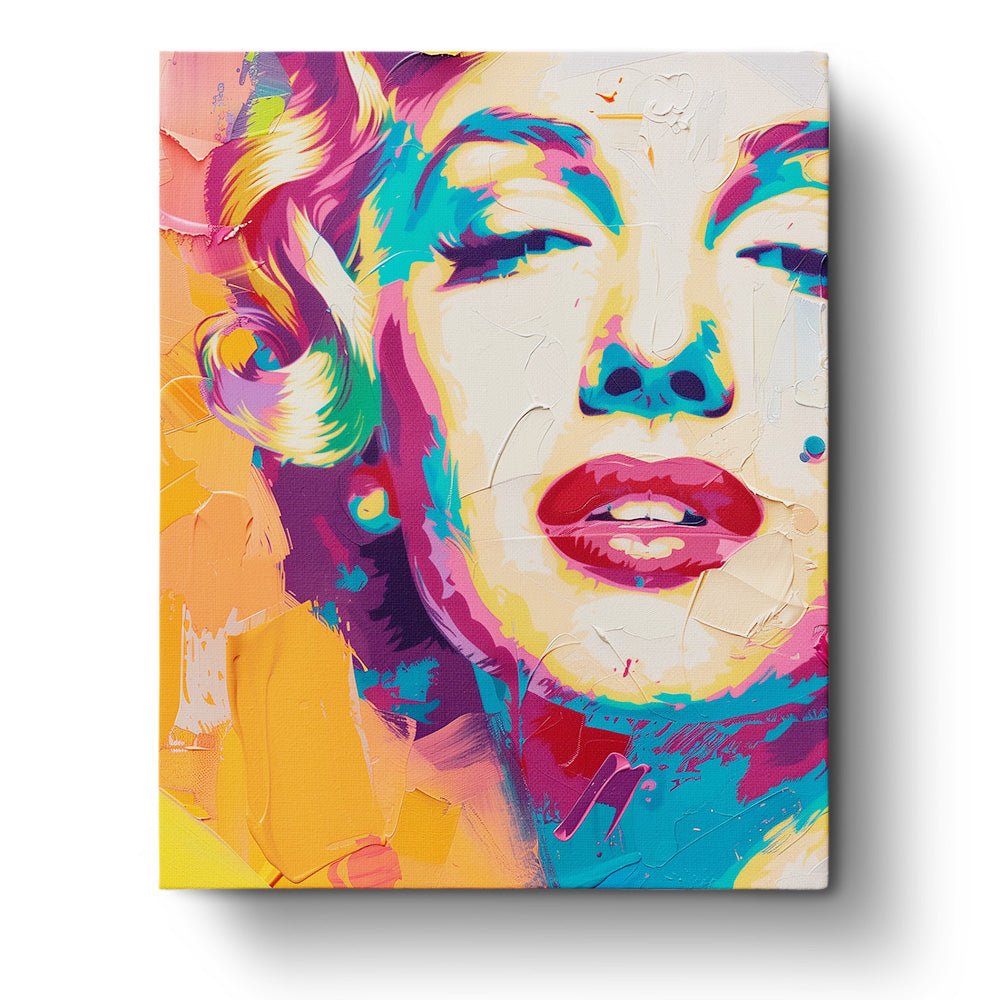 Fixed paint by numbers, 24 colors, 16x20in. Expressive portrait with bold strokes. Ideal for creative relaxation.