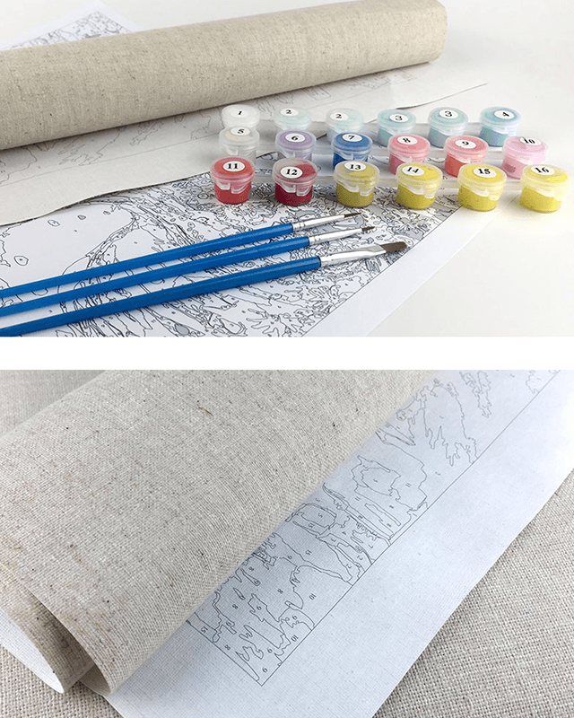 Cat - Paint by Number Kit - BestPaintByNumbers - Paint by Numbers Custom Kit